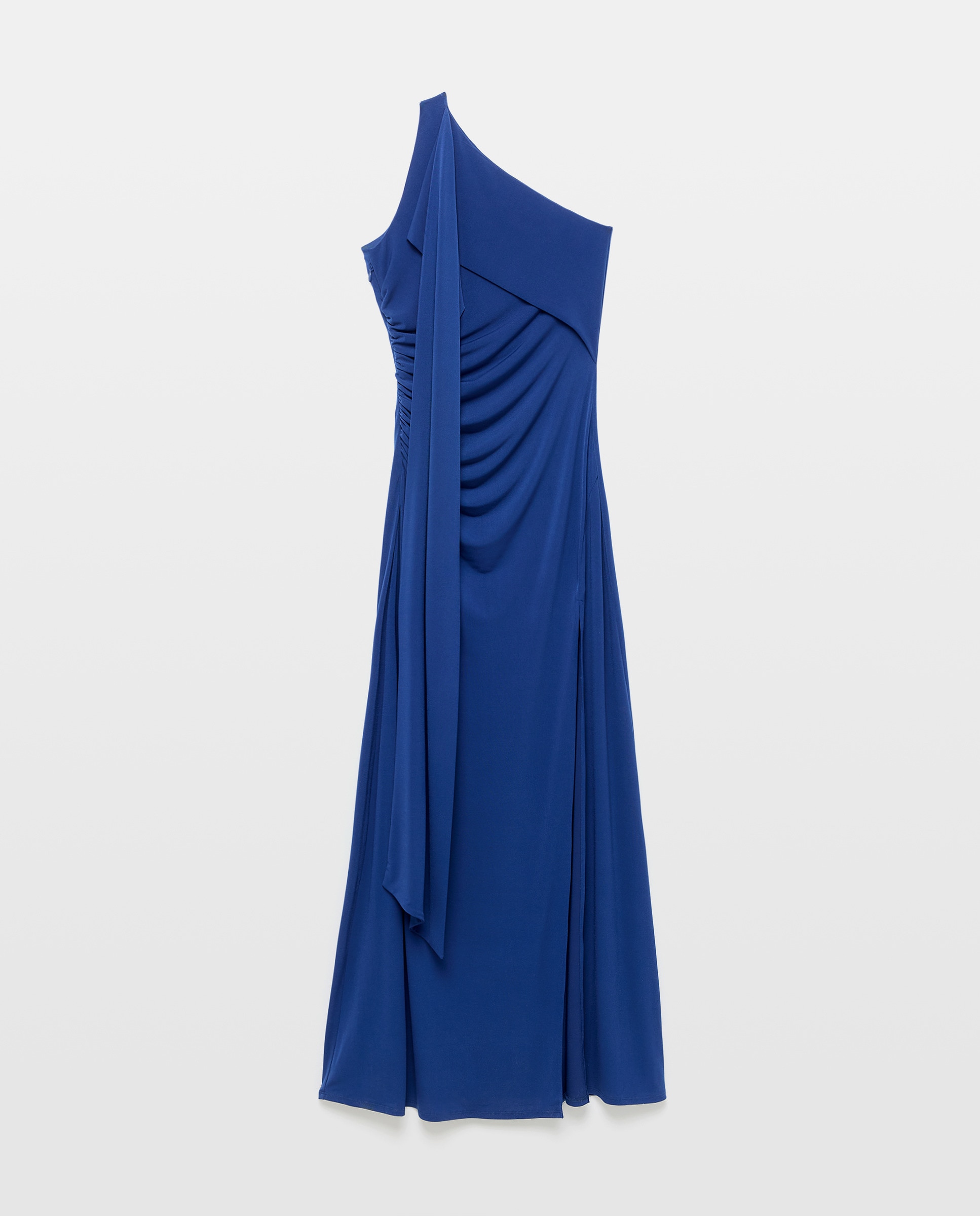 Vestido Assimétrico com Laço Kia Azul-marinho-4