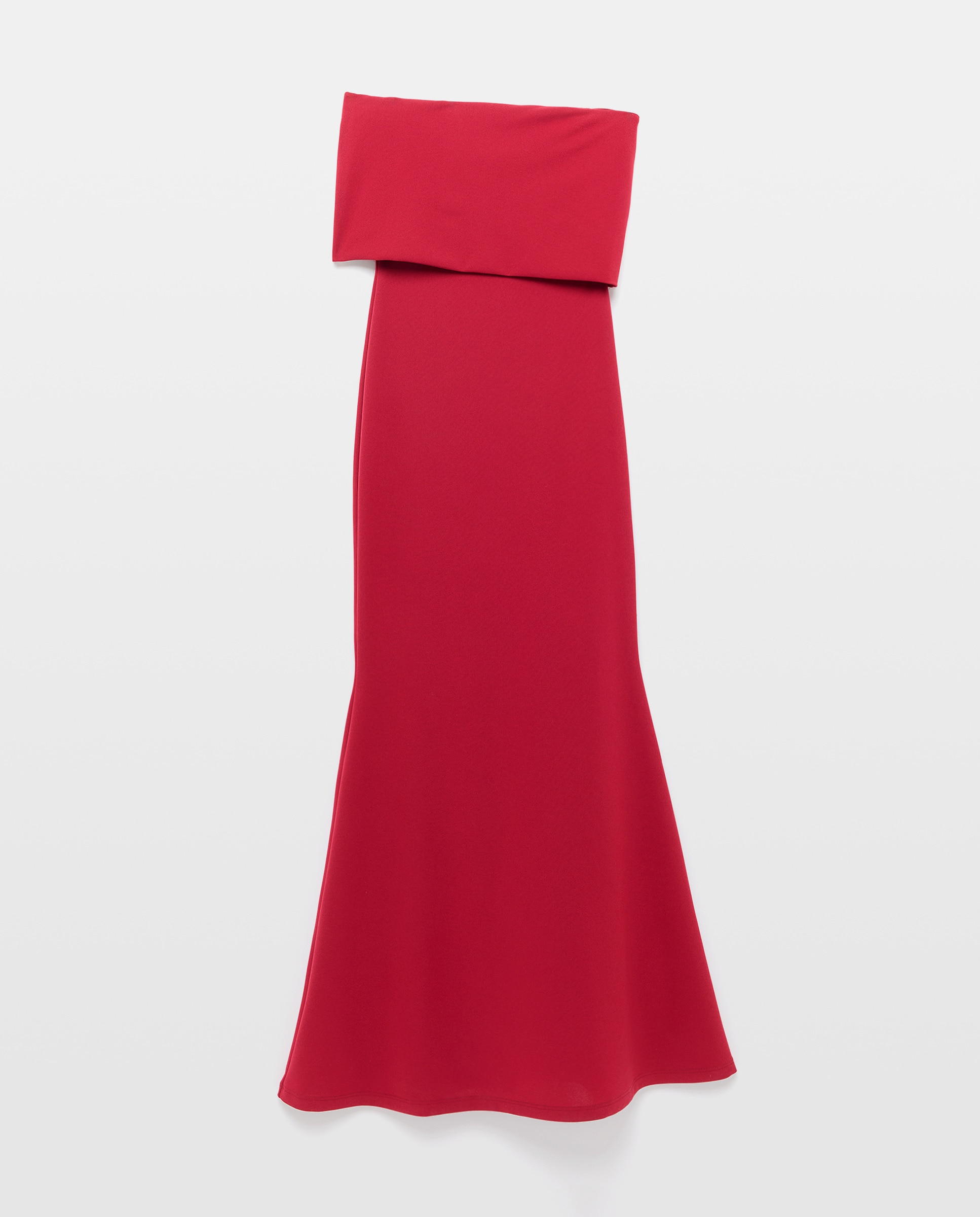 Vestido Sereia com Decote à Barco Vermelho-4