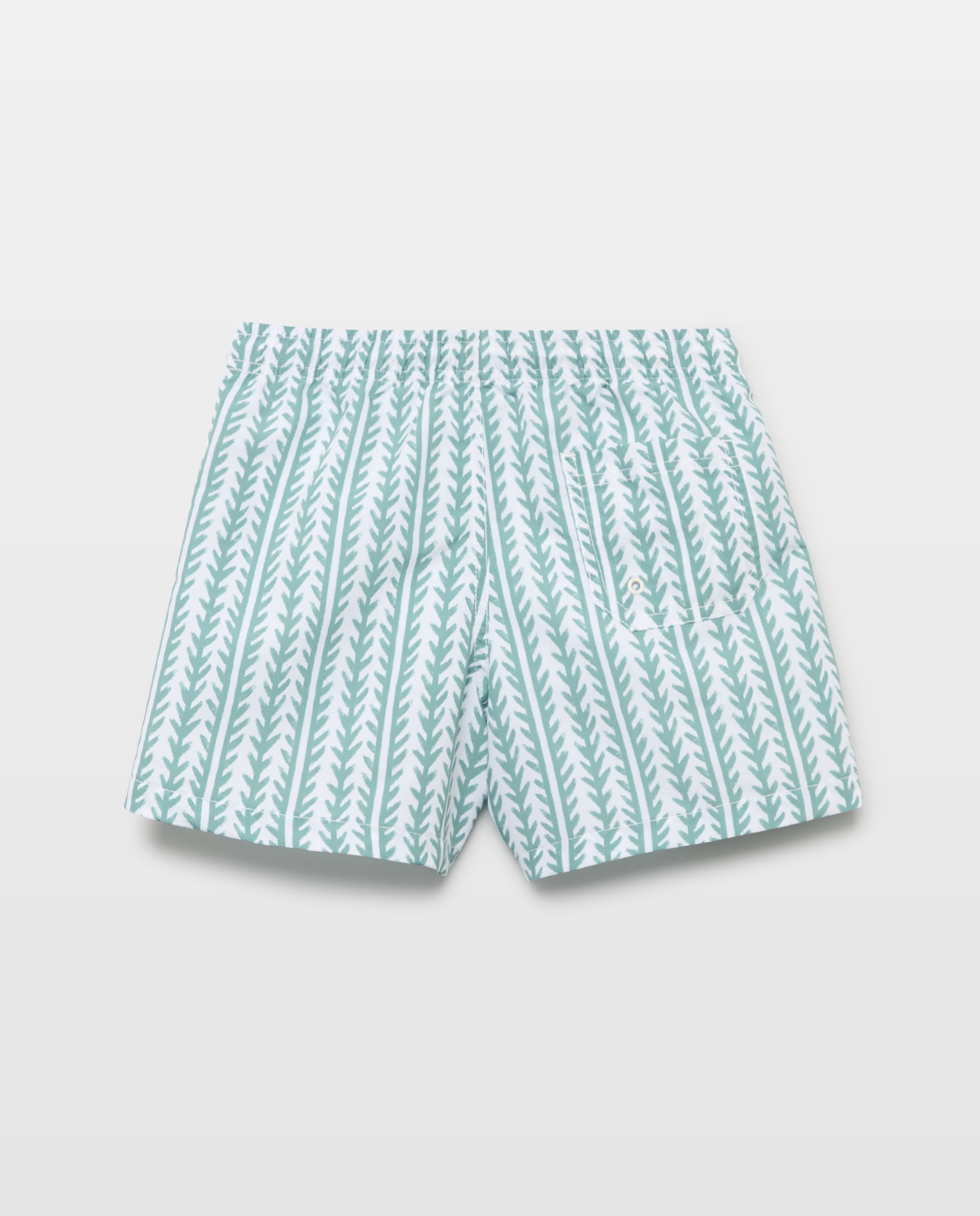 Bañador bermuda de niño étnica Verde-2