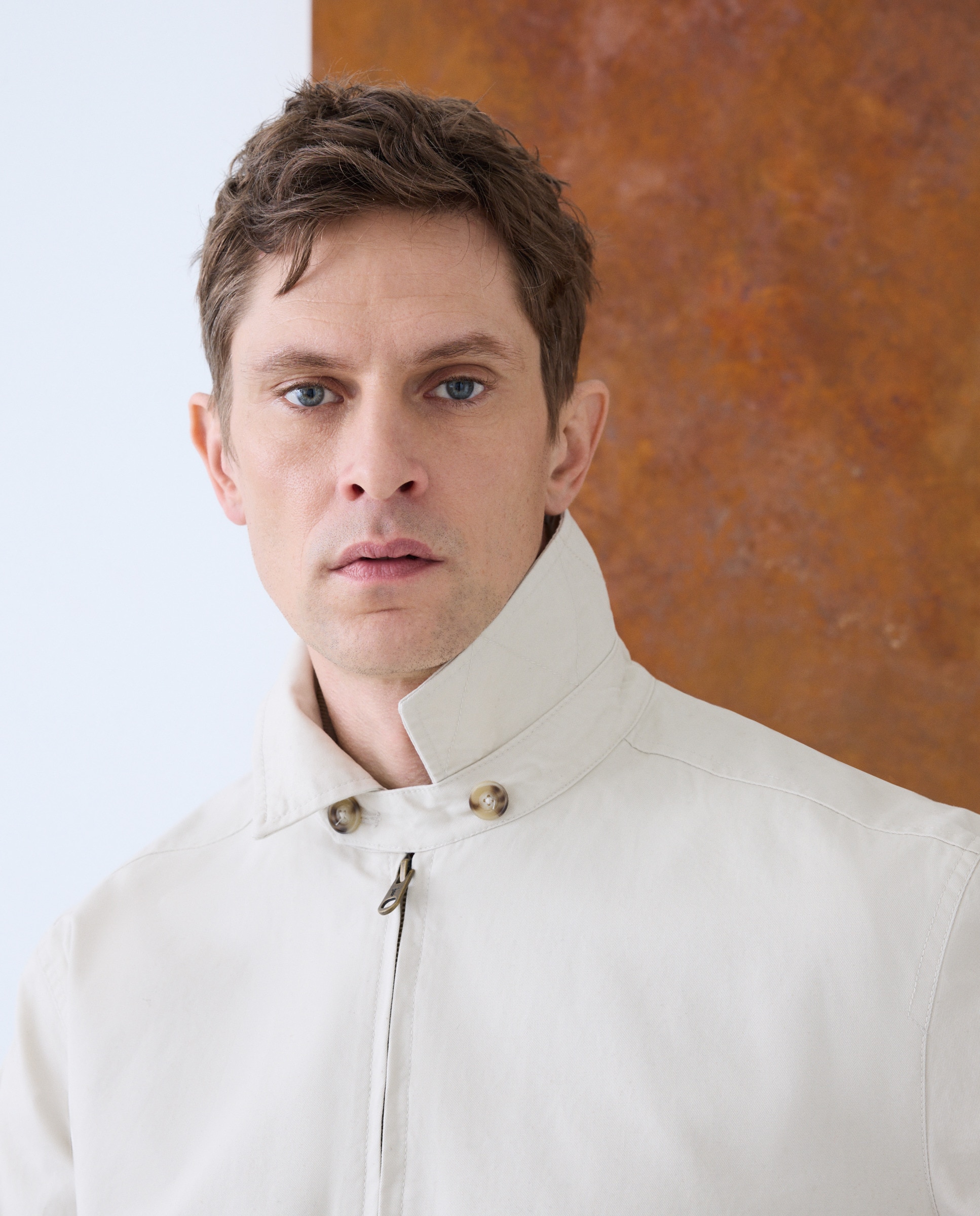 Blusão Tipo Harrington em Algodão Pedra-2