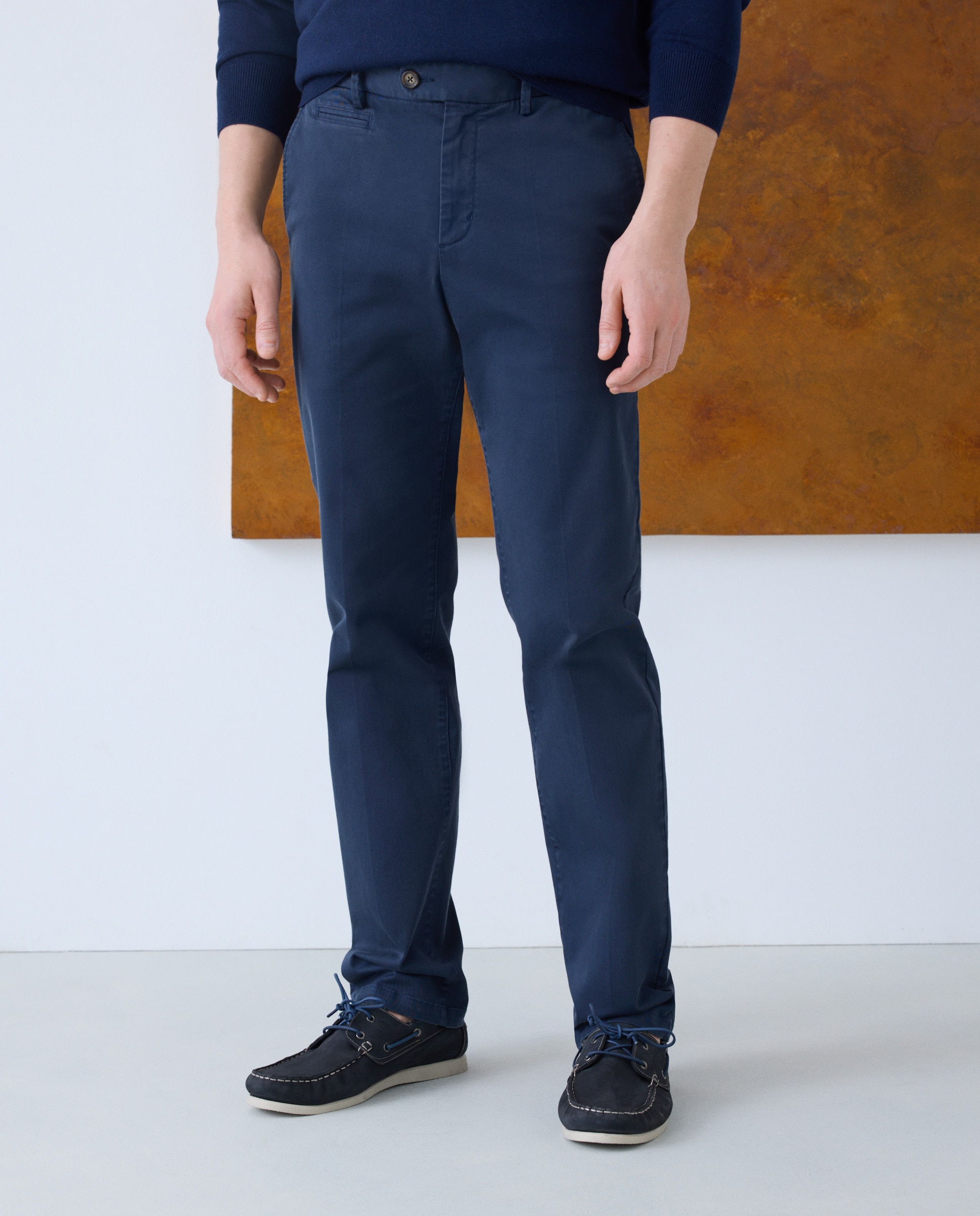 Calças Desportivas Regular Fit Azul-marinho-2