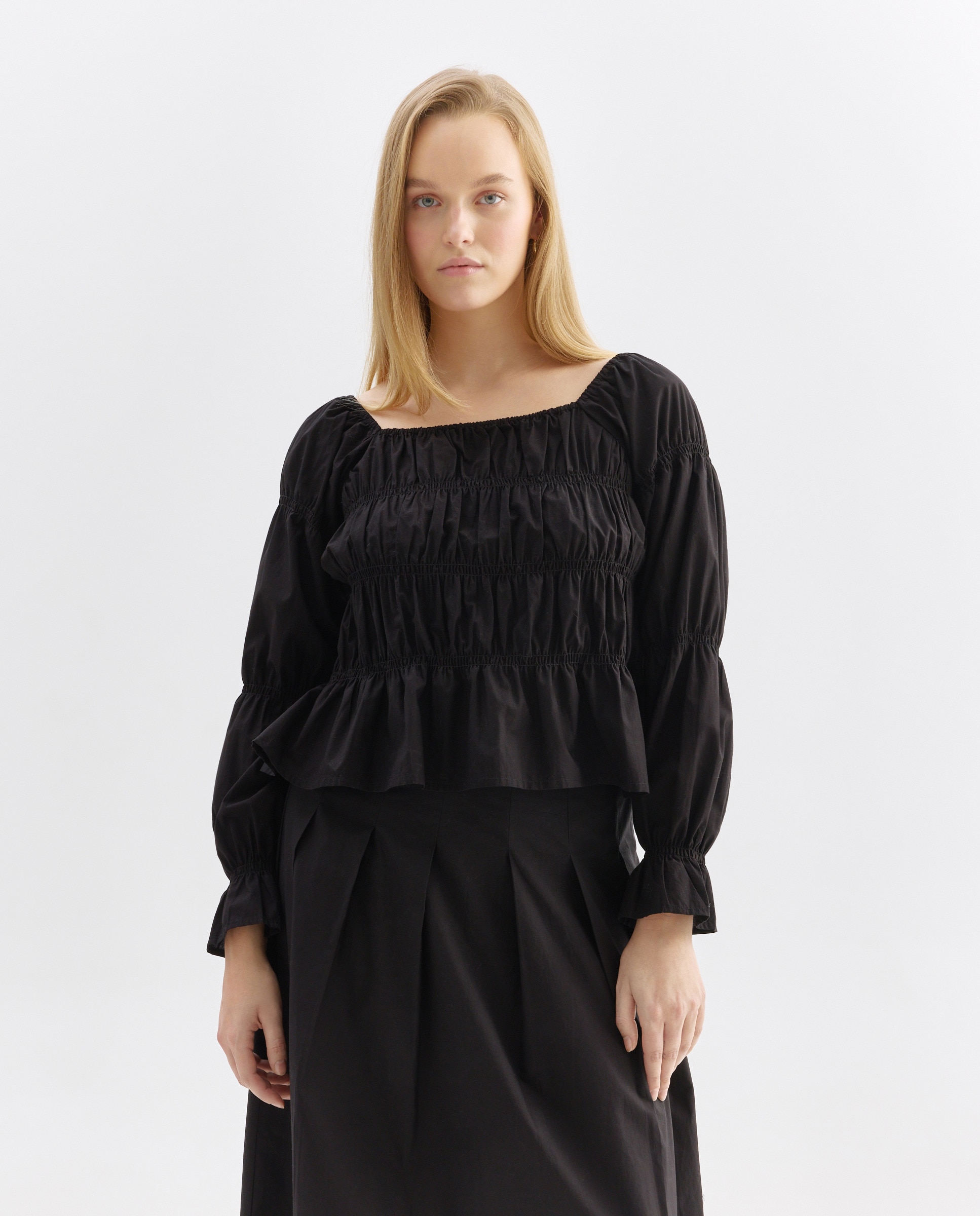 Imagen 0 de Blusa de mujer smock total look