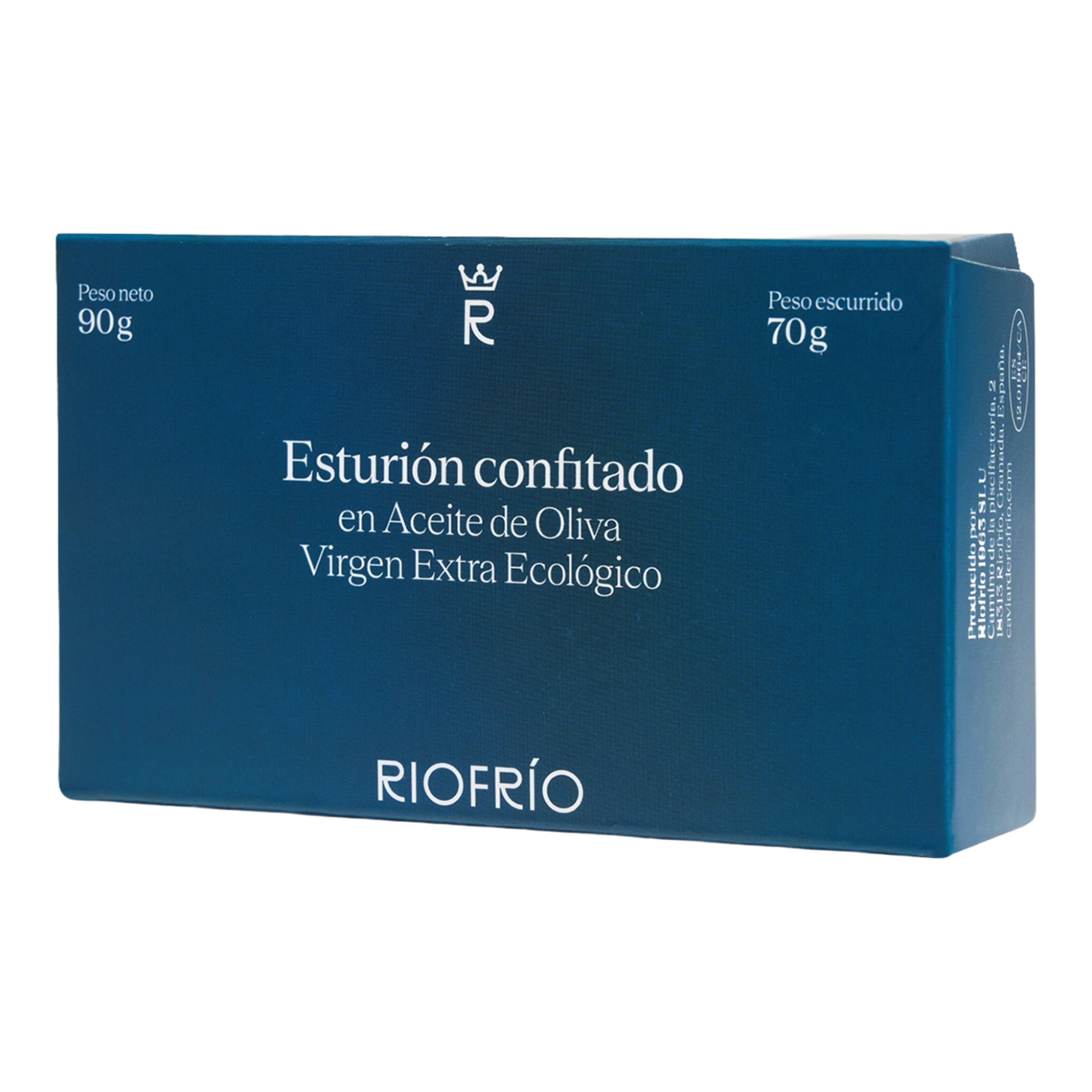 Imagen 0 de Esturión confitado en aceite de oliva virgen ecológico Riofrío