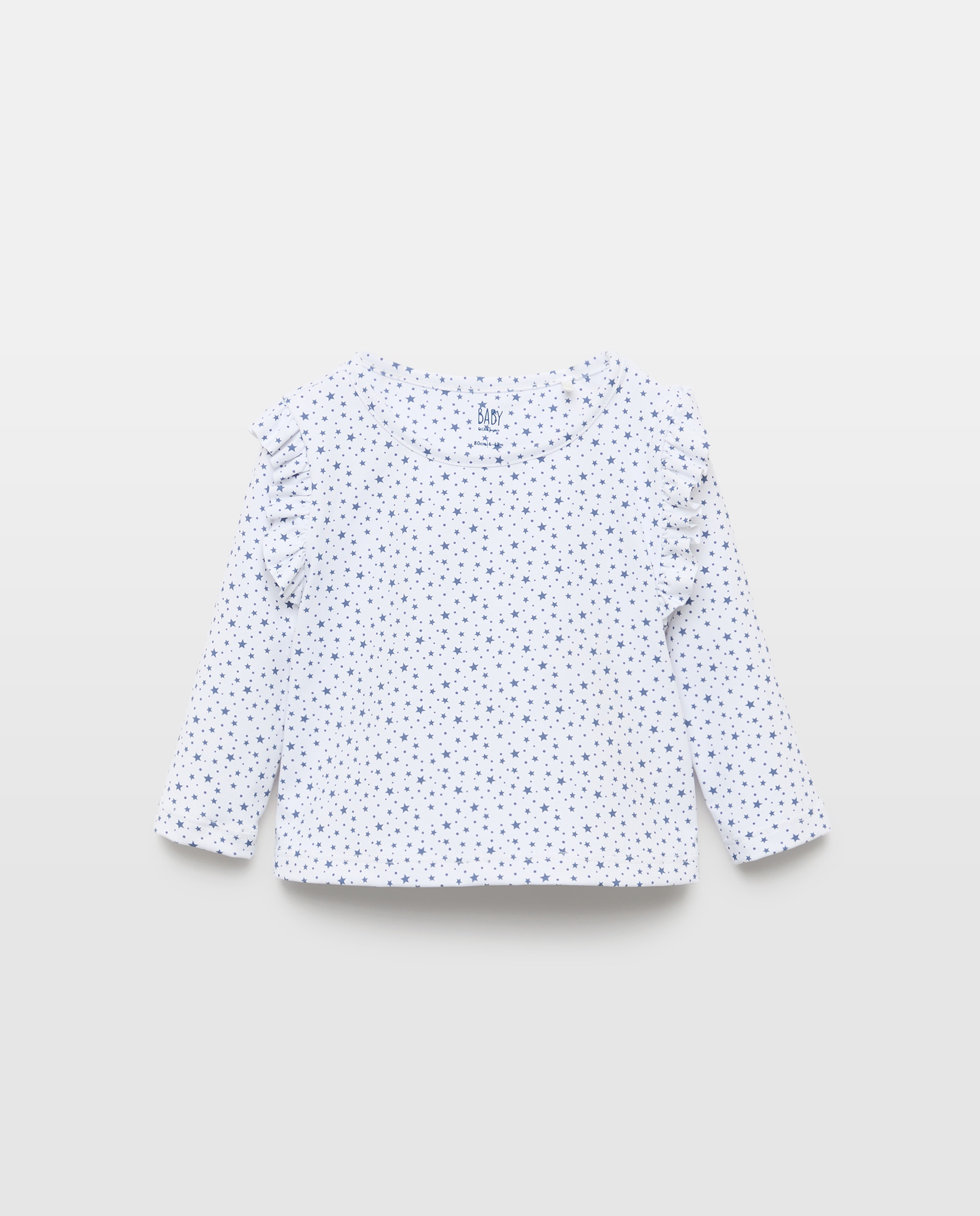 T-shirt UPF50+ de Bebé com Estampado de Estrelas Azul-marinho-1