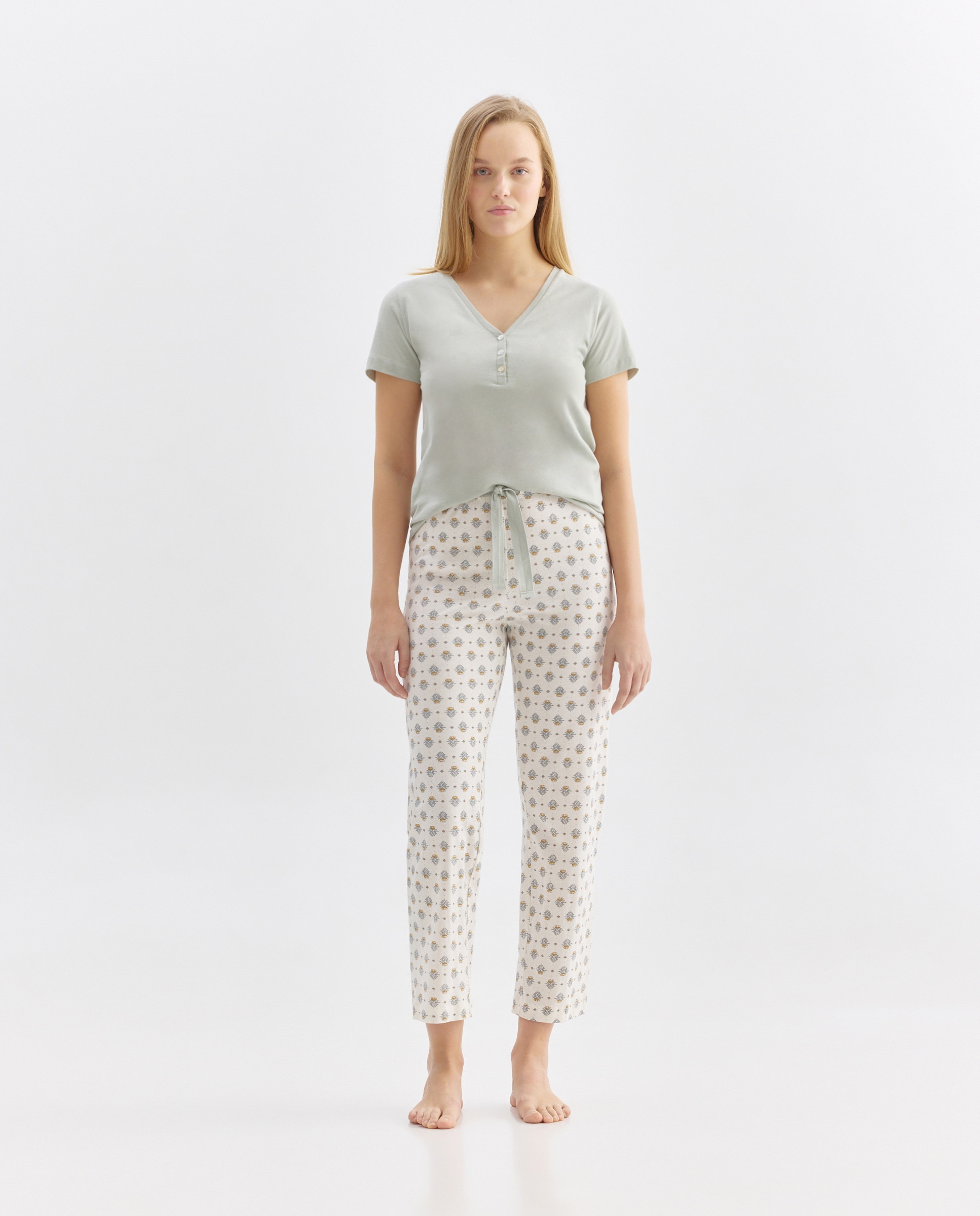 Imagen 0 de Pijama mujer algodón estampado