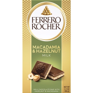 chocolate con leche con macadamia & avellanas tableta 90 g - Ferrero