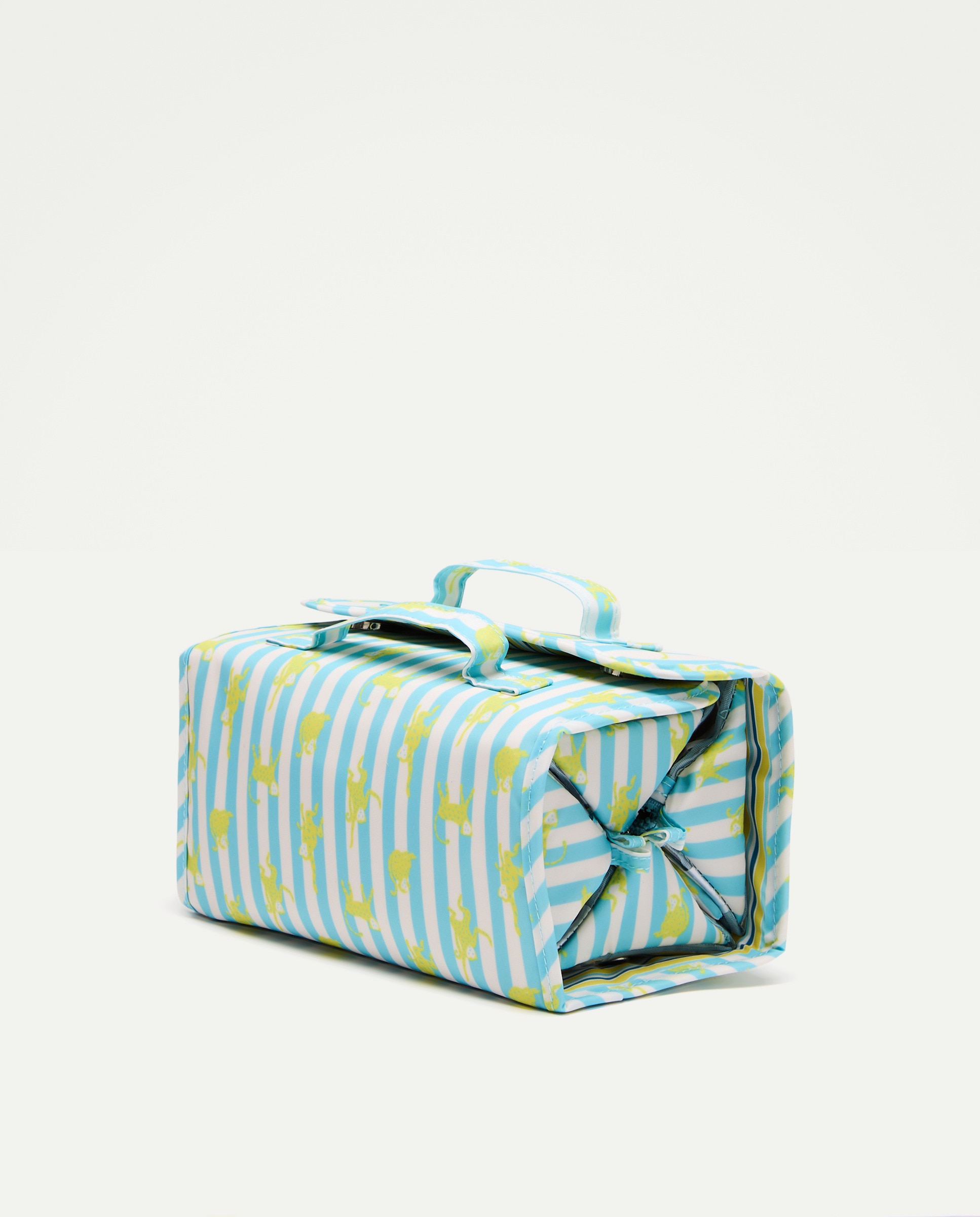 Nécessaire Desdobrável com Estampado 400 Azul-2