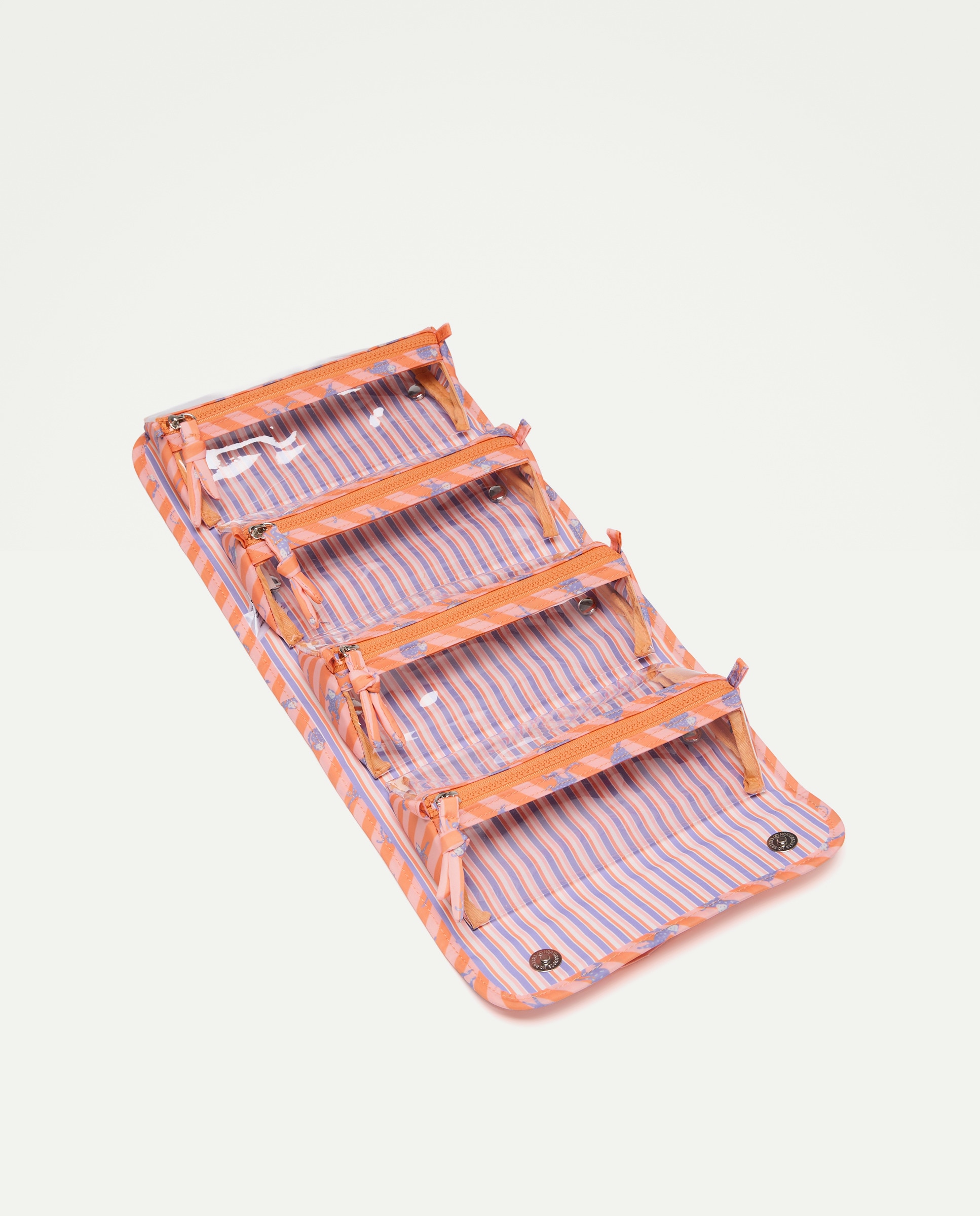 Nécessaire Desdobrável com Estampado 660 Laranja-3