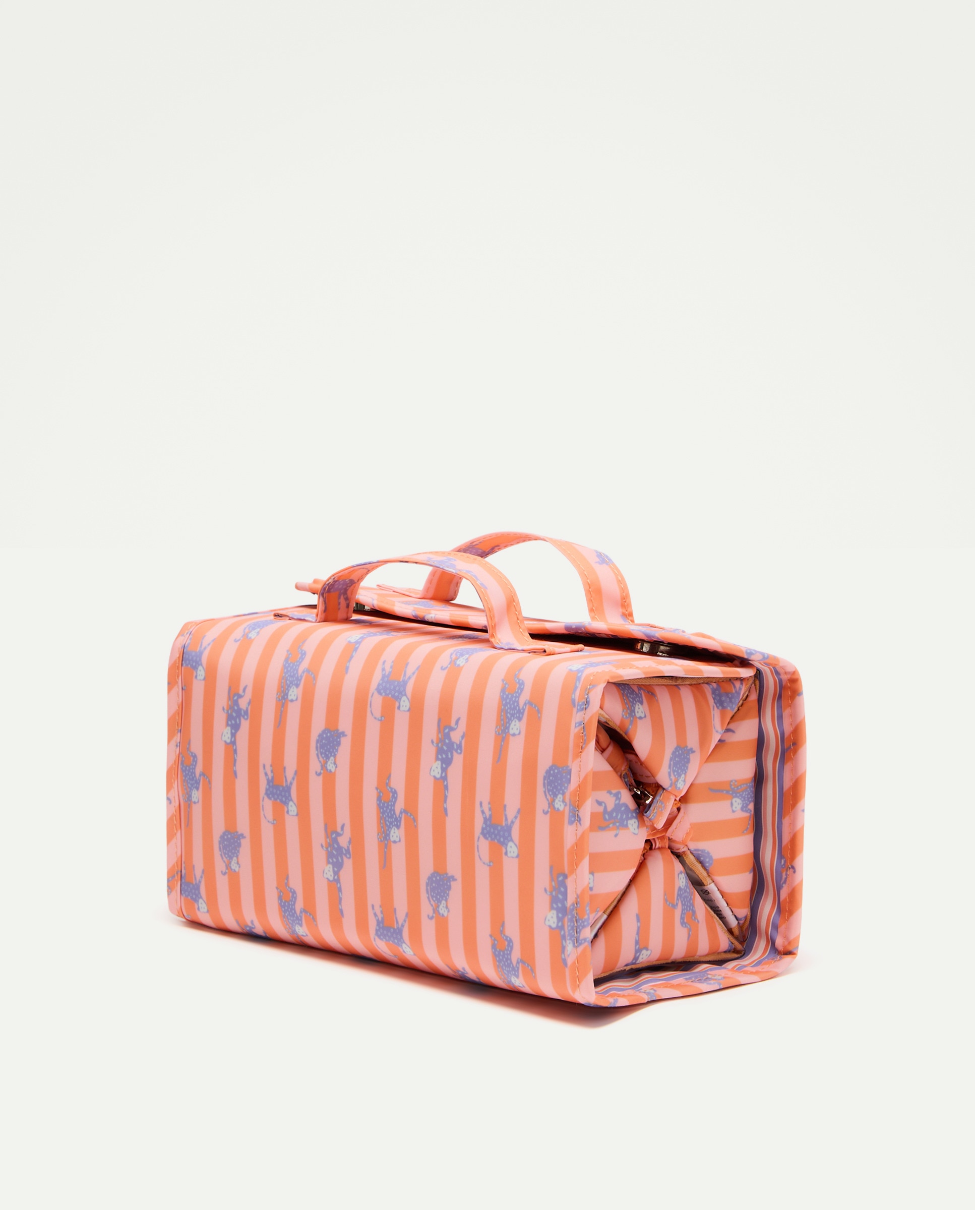 Nécessaire Desdobrável com Estampado 660 Laranja-2