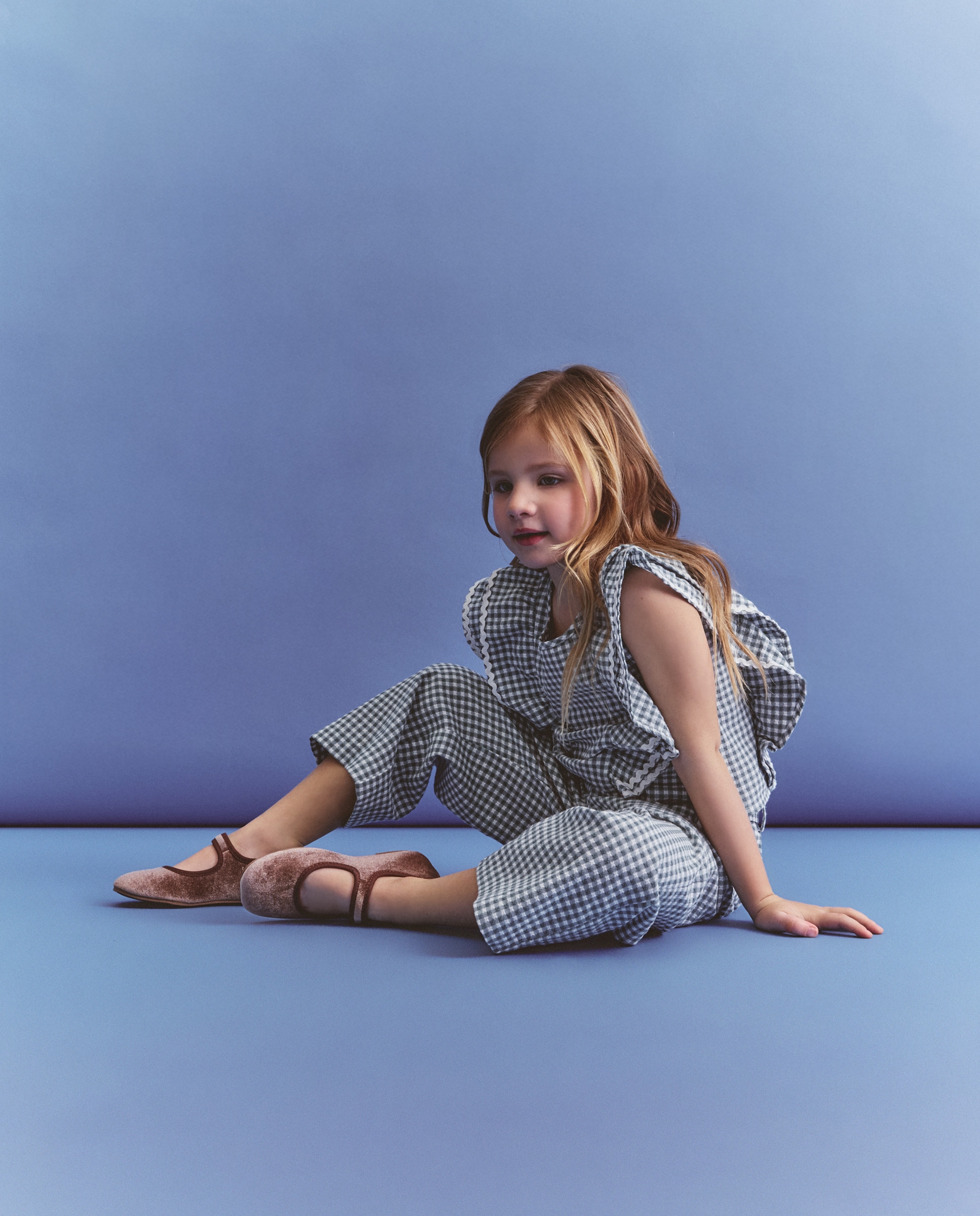 Blusa Vichy sem Mangas Verde-2