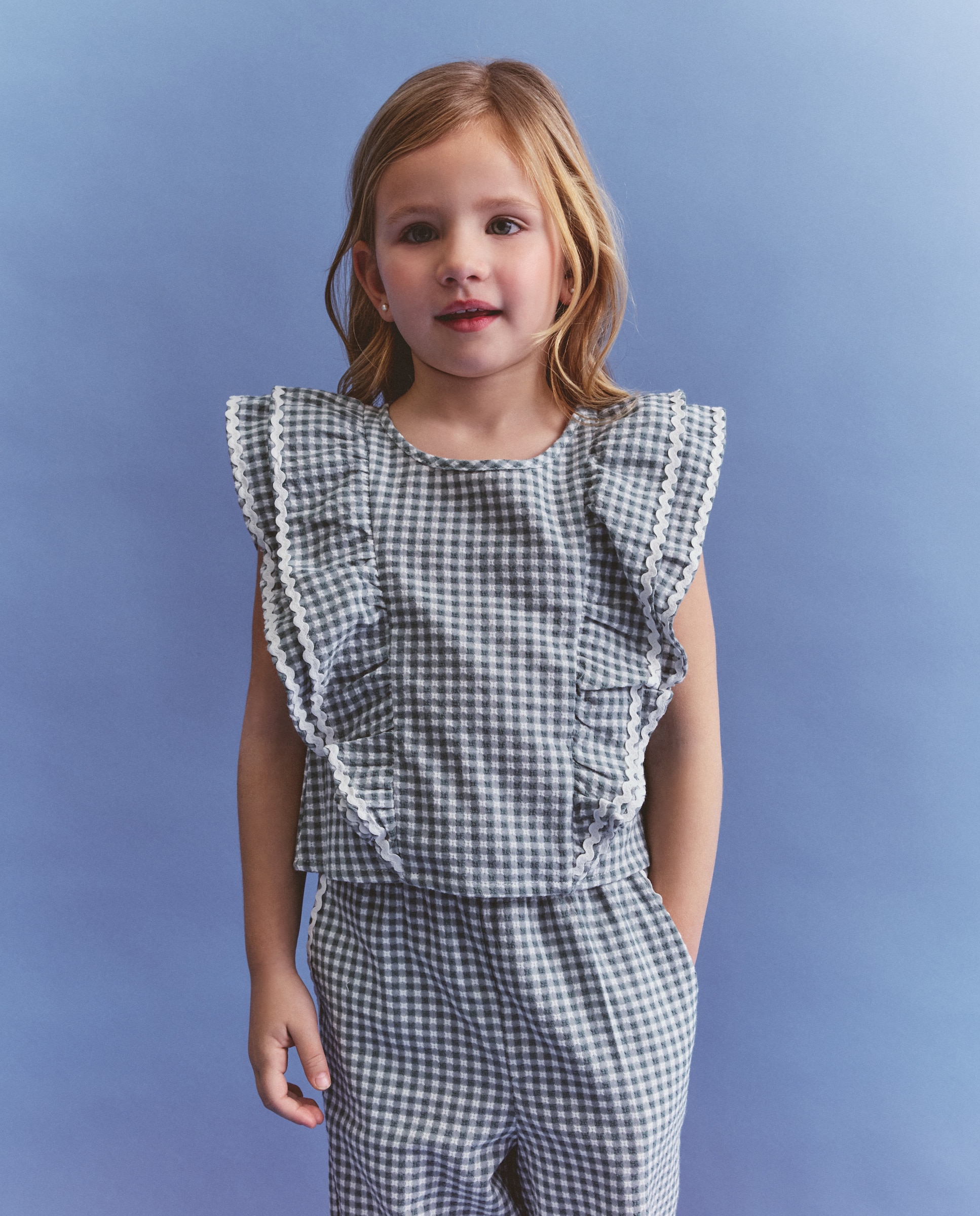 Imagem 0 de Blusa Vichy sem Mangas