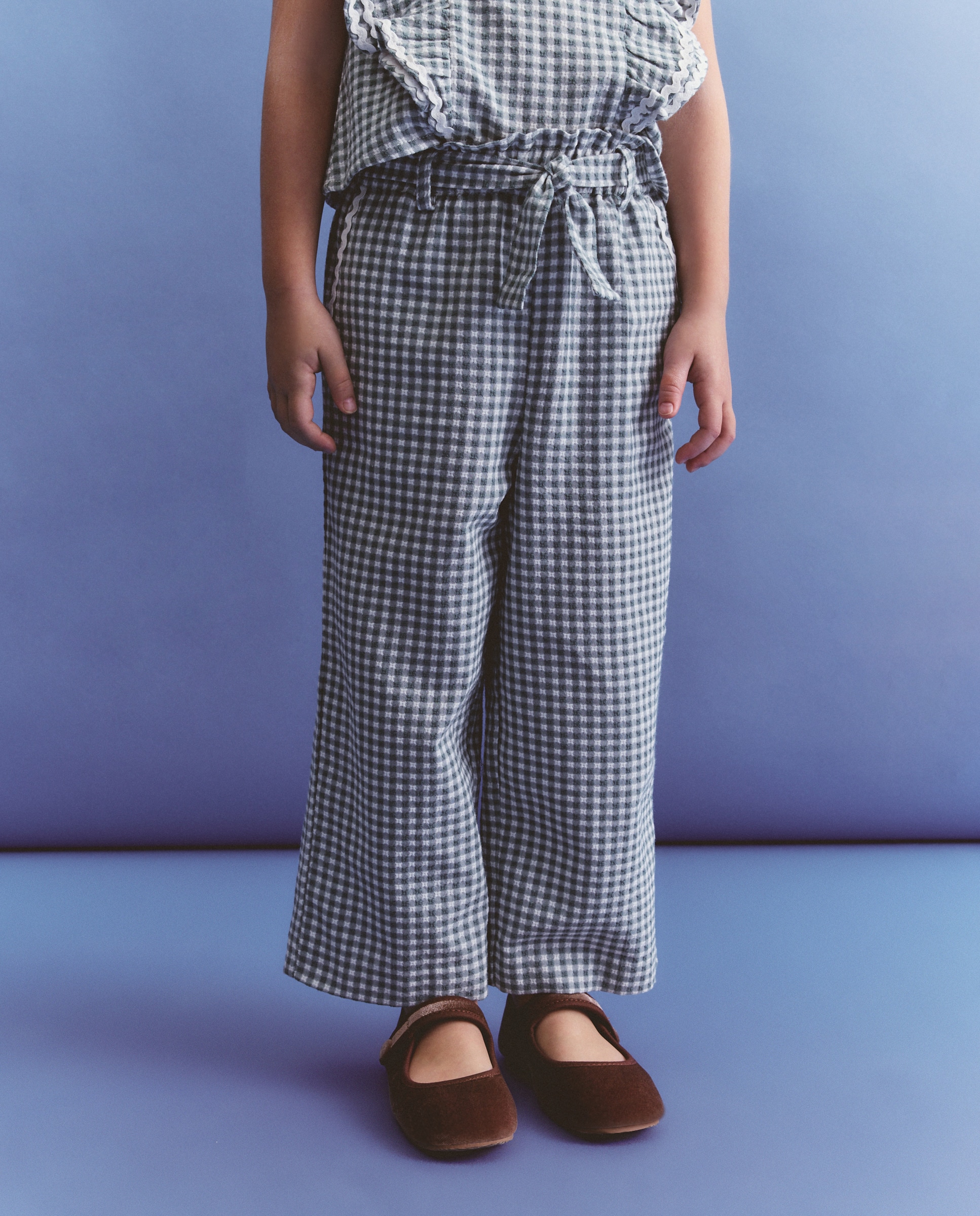 Calças Vichy Verde-2