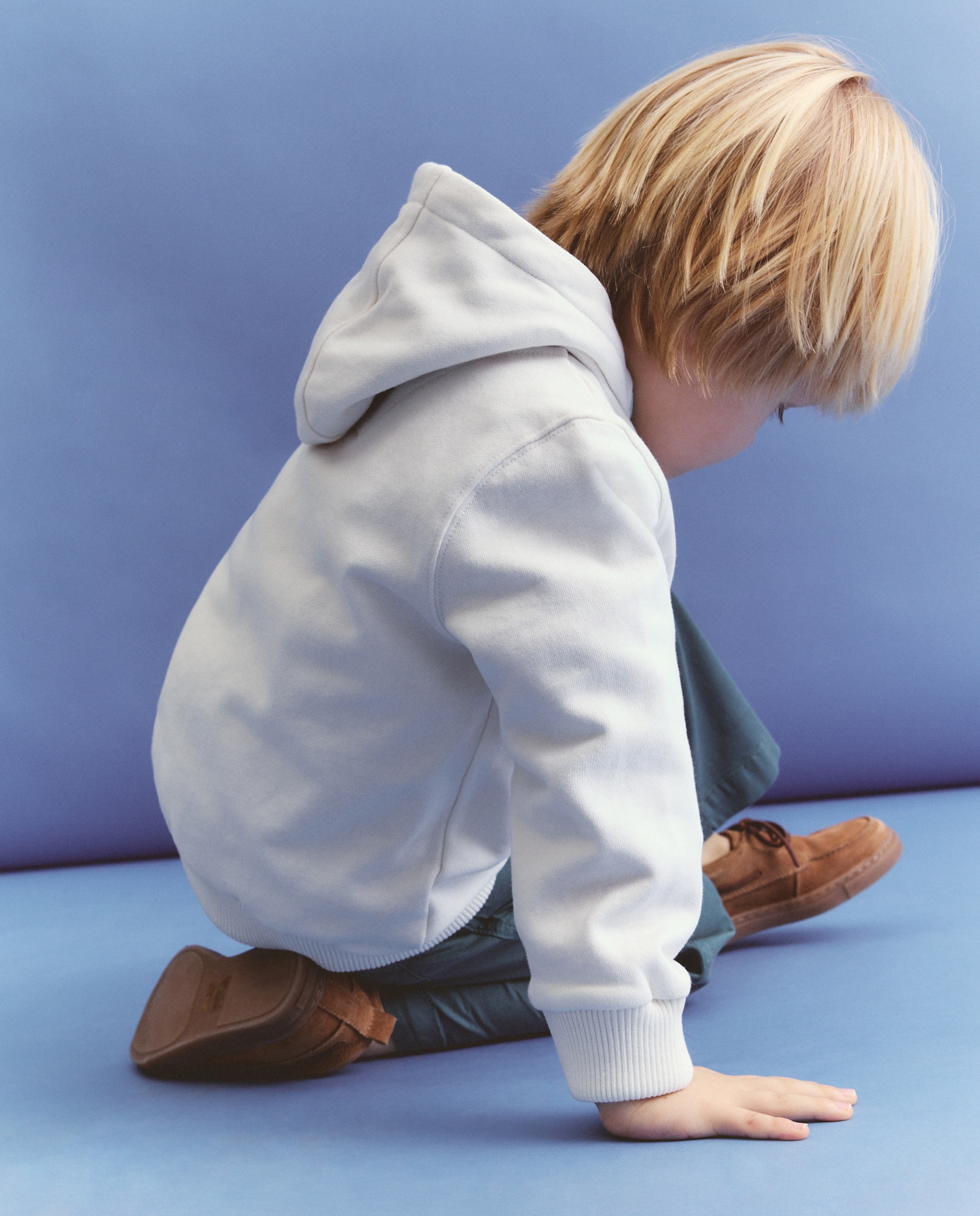 Sweatshirt com Capuz Oxford Regular Branco-marfim-2