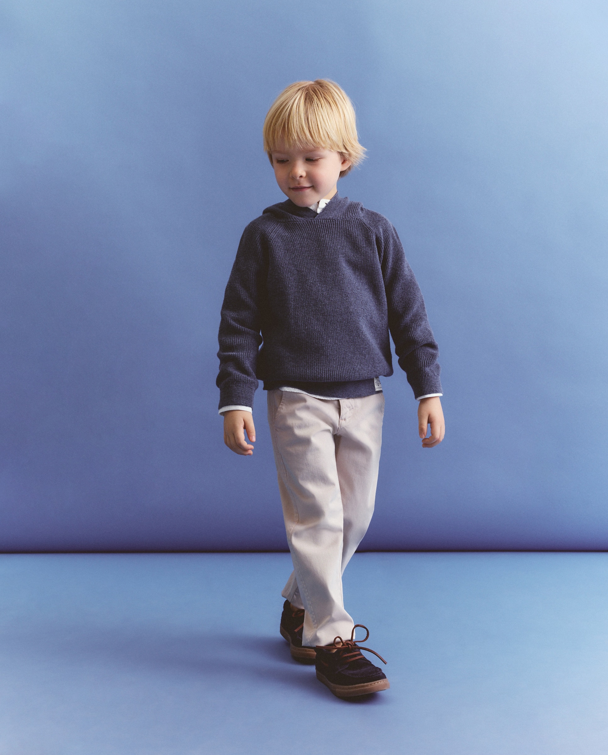 Camisola de Malha com Capuz Coconut El Corte Inglés 400 Azul-2