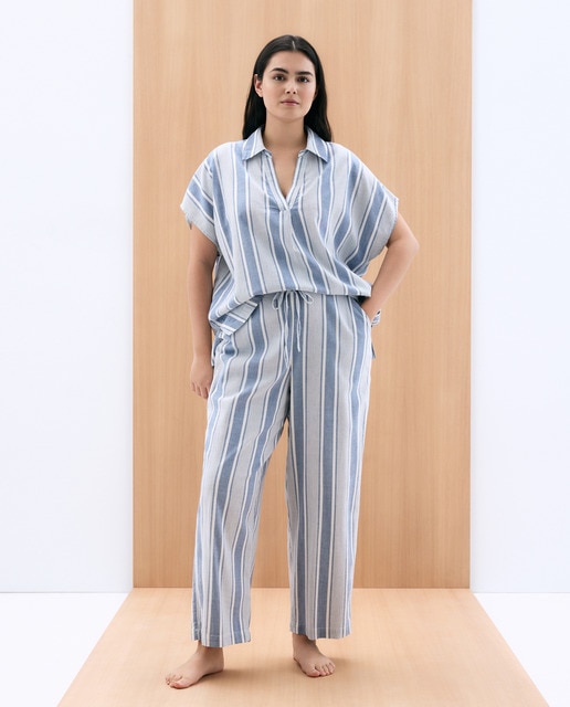 Imagem 0 de Calças de Pijama às Riscas