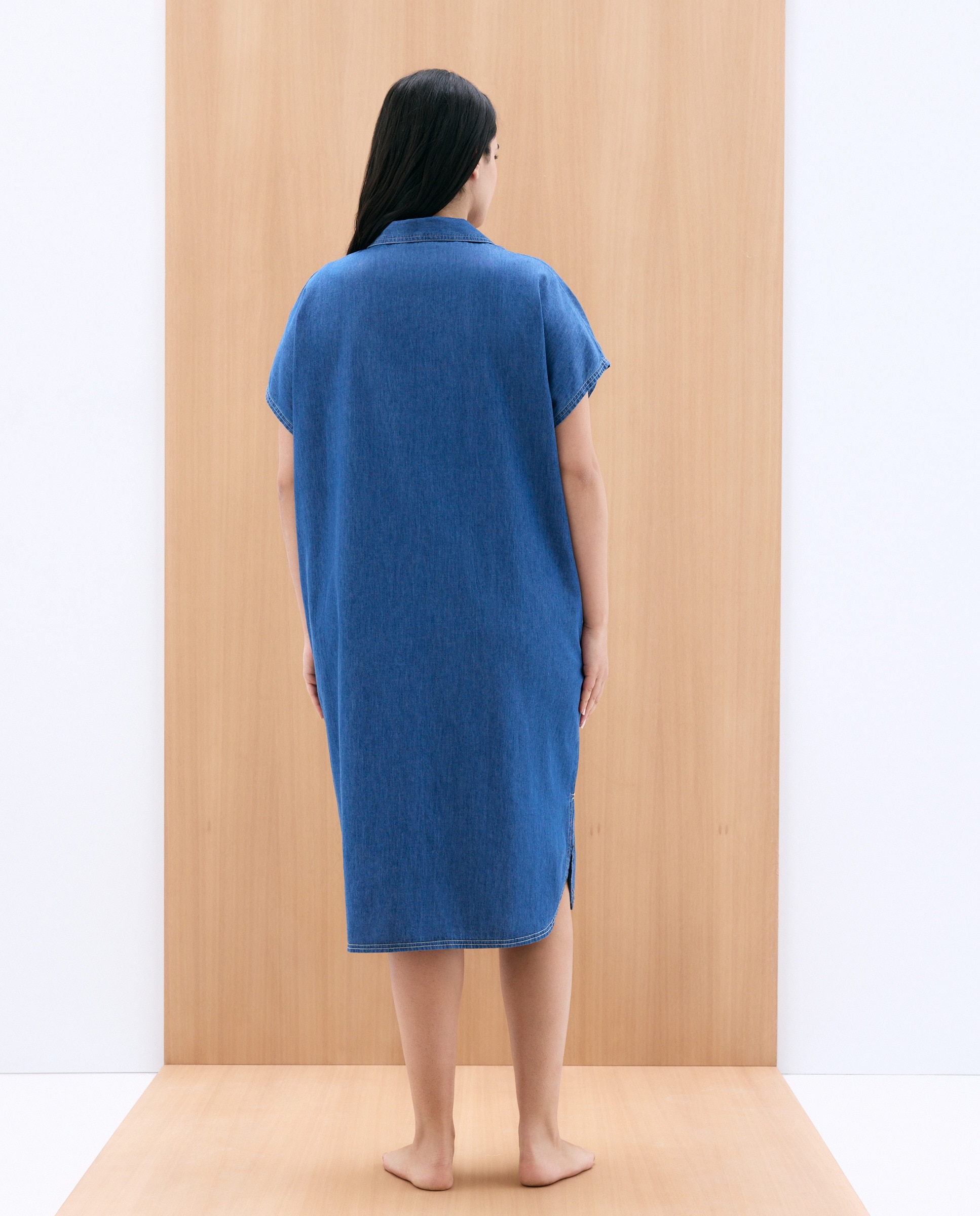 Vestido de Tencel 400 Azul-3