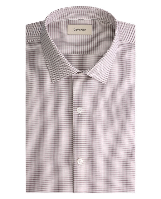 Imagem 0 de Camisa Clássica Slim com Estampado aos Quadrados