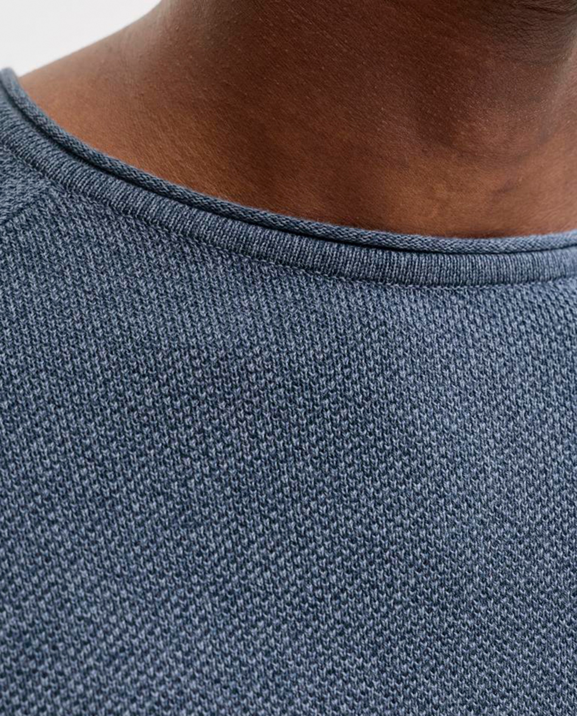 Camisola de homem Azul-5