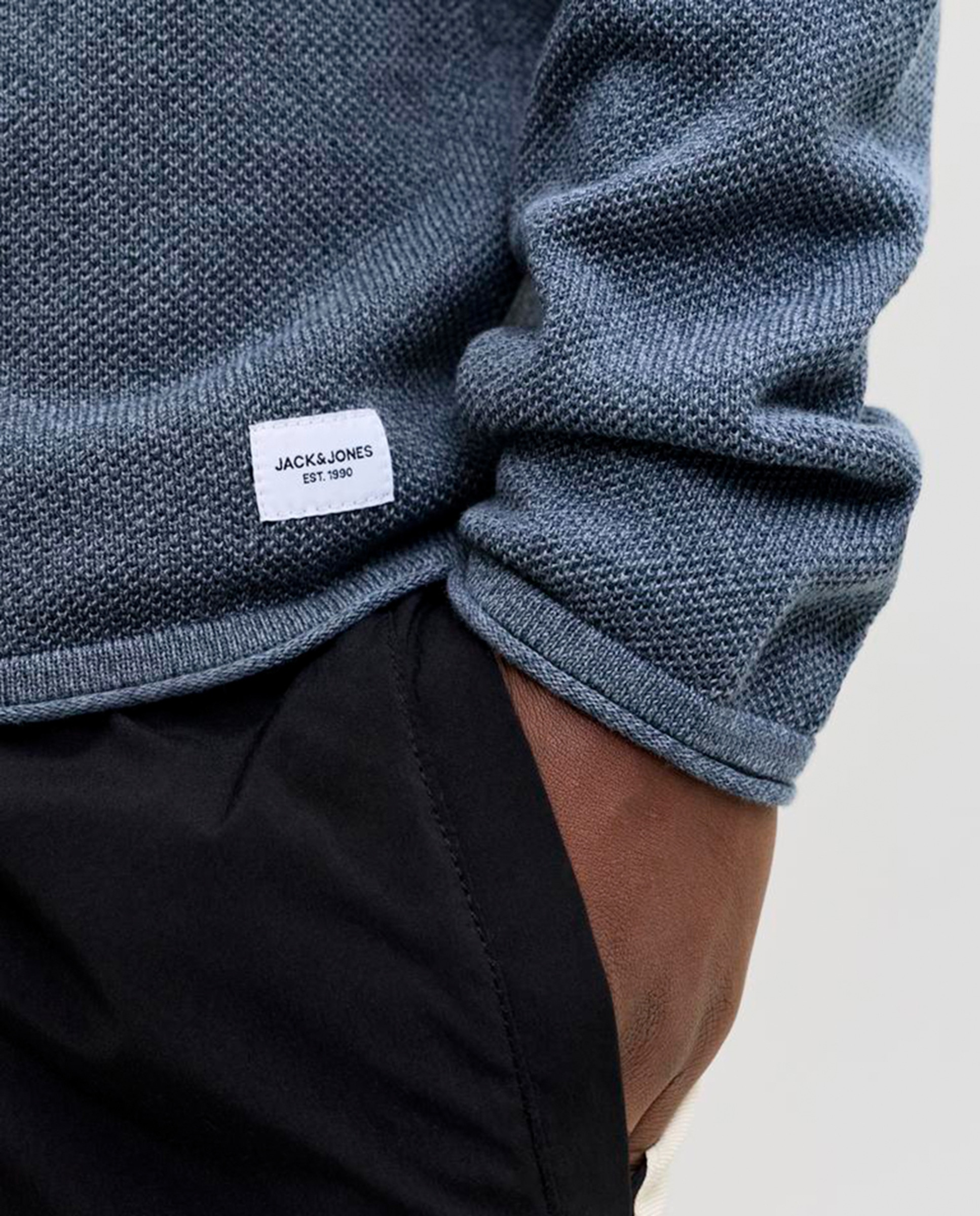 Camisola de homem Azul-4