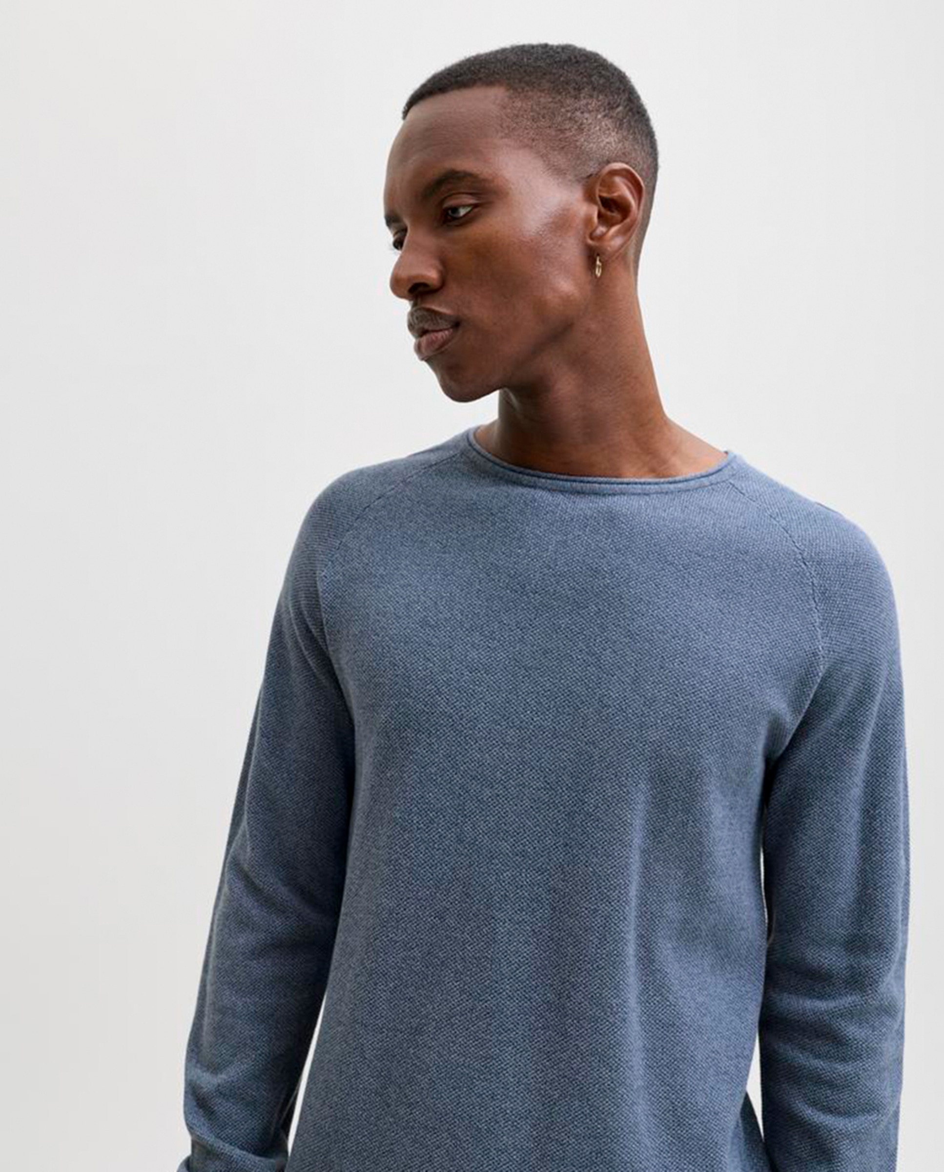 Camisola de homem Azul-3