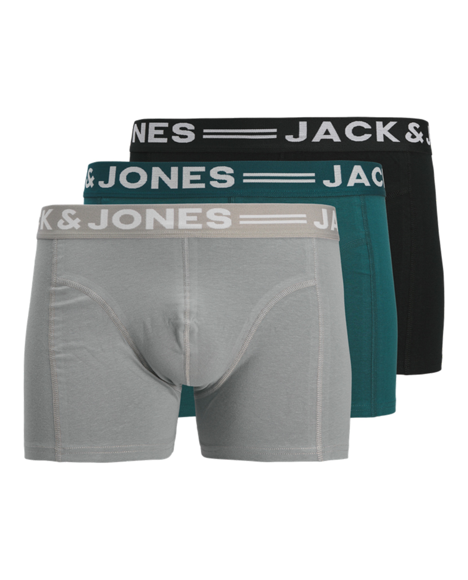 Pack de 3 bóxers de punto de hombre grises - Jack & Jones - Multicolor Multicolor-1