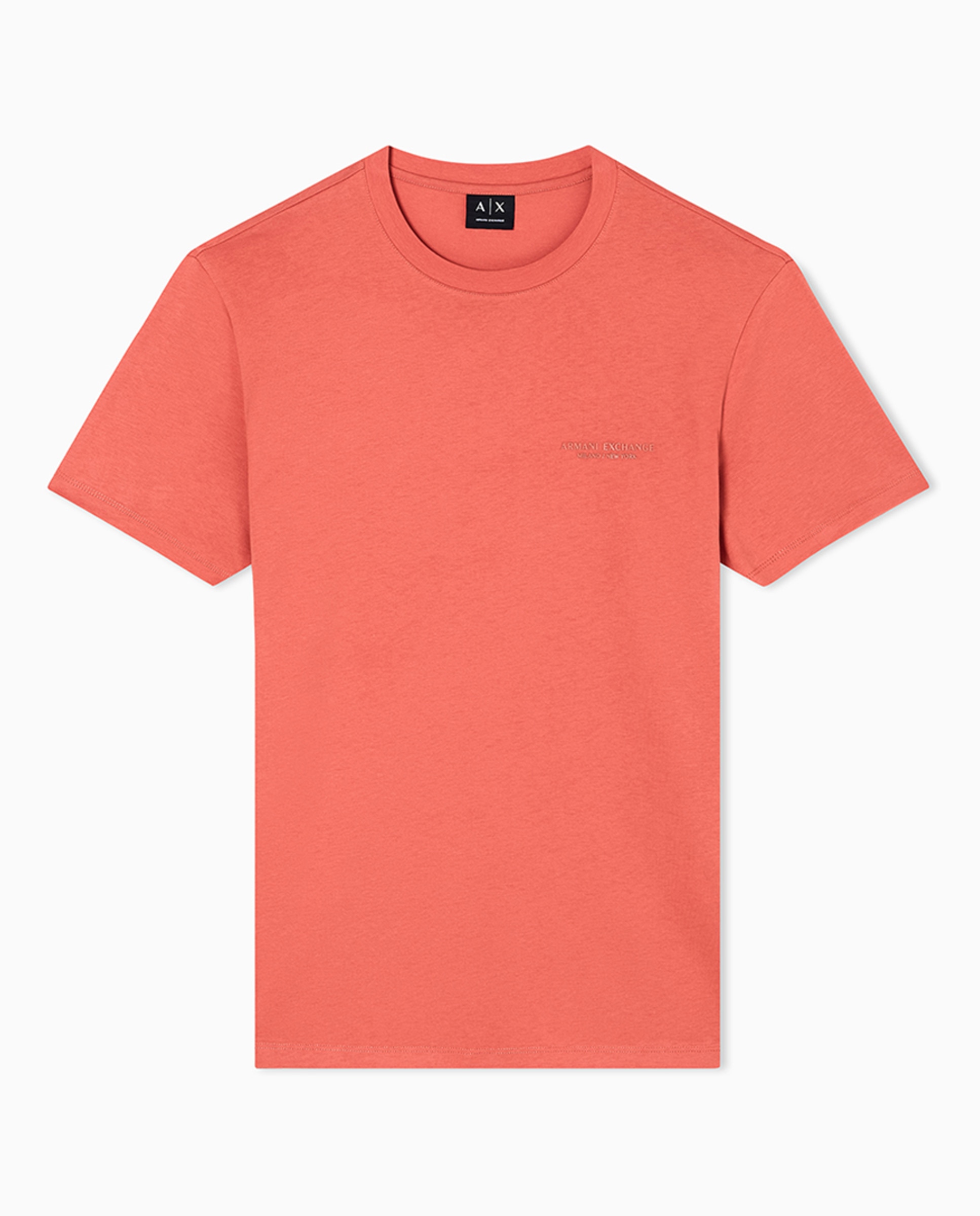 T-shirt de Manga Curta com Logótipo a Condizer Laranja-4
