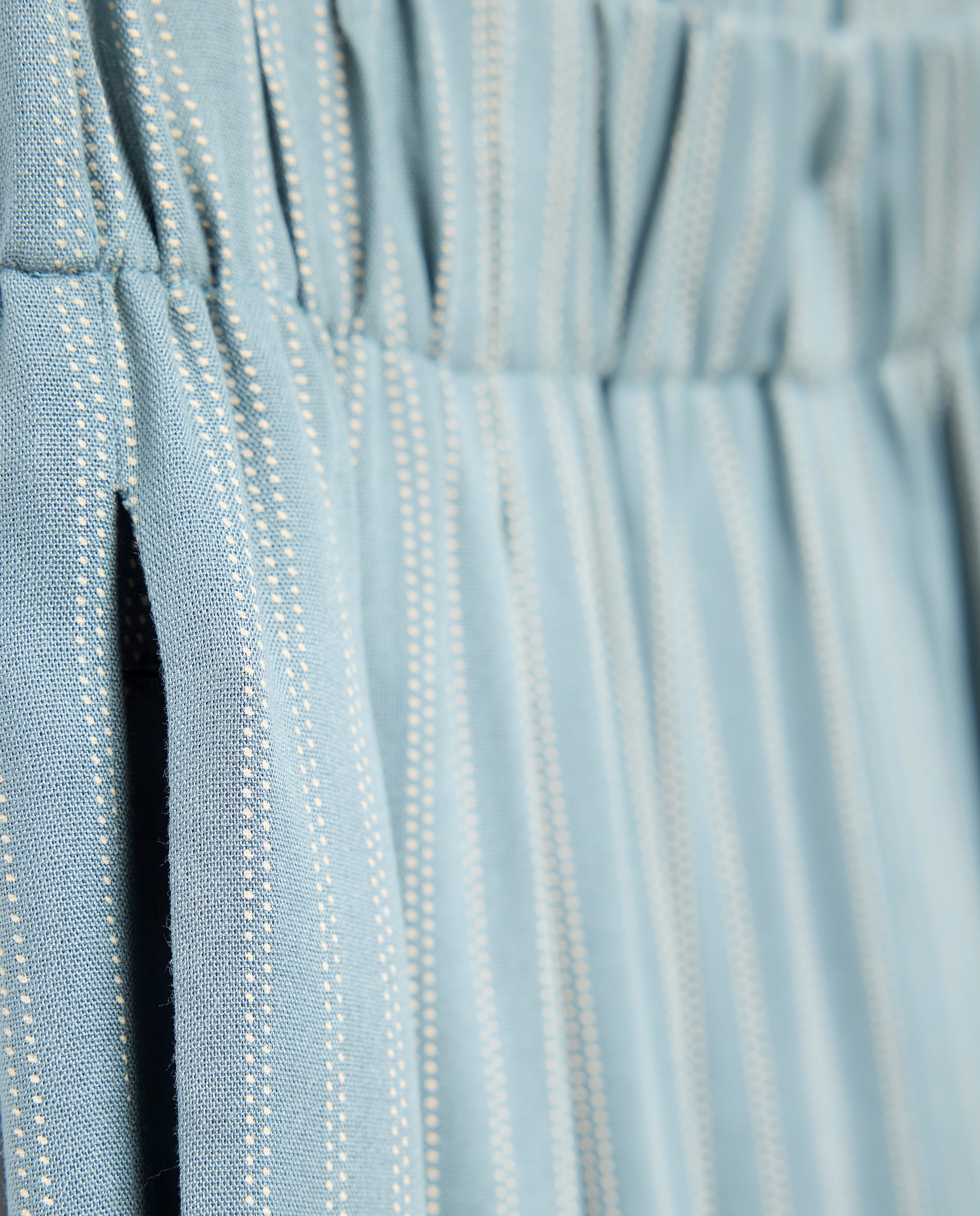 Calças Largas às Riscas Verde-2