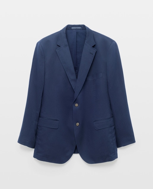 Imagem 0 de Casaco de Linho e Algodão com Lavagem Tamanhos Grandes