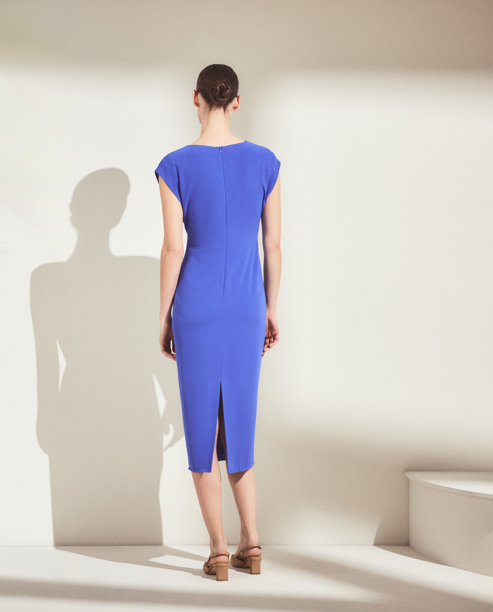 Vestido sem Mangas com Argolas 400 Azul-3