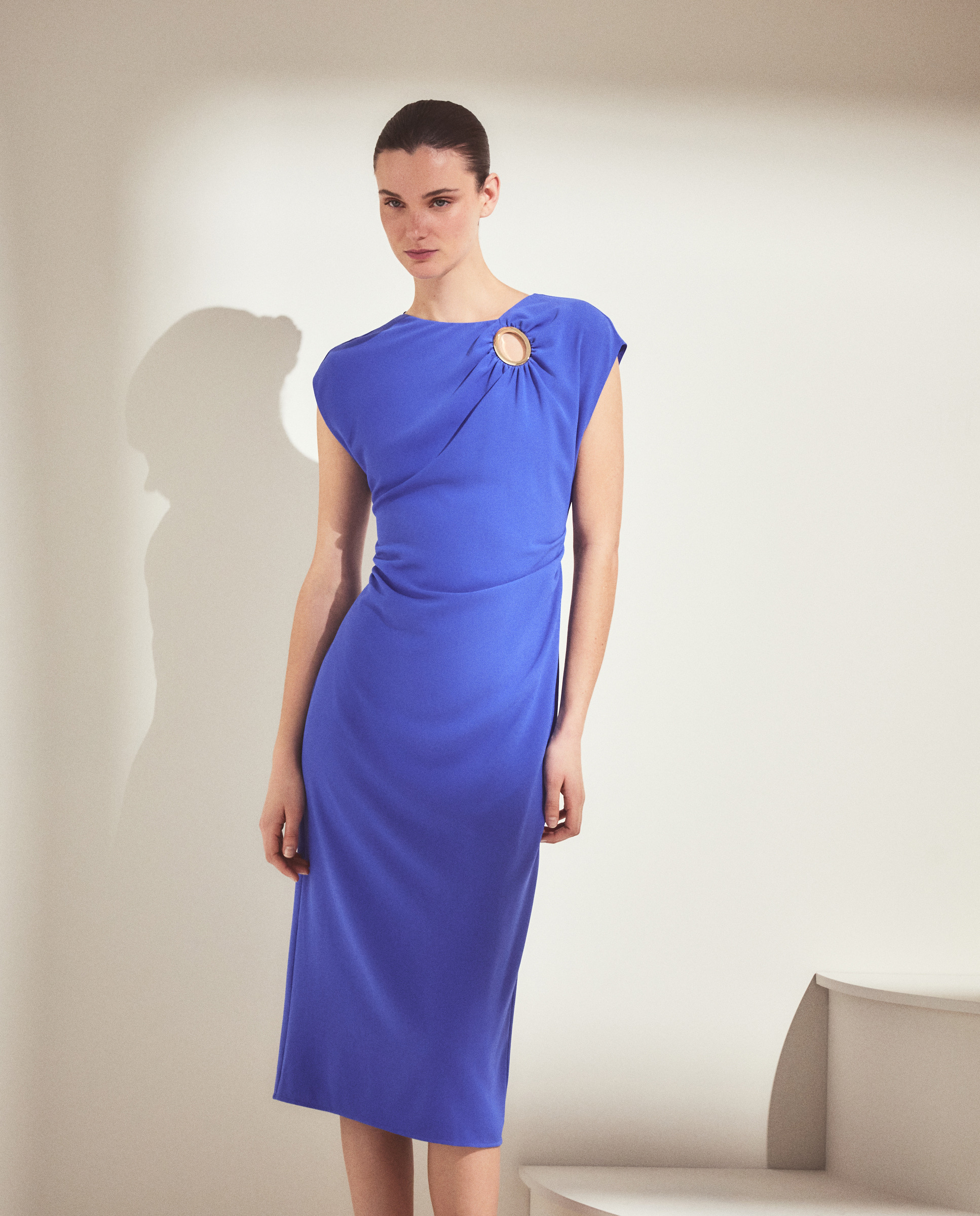 Vestido sem Mangas com Argolas 400 Azul-2