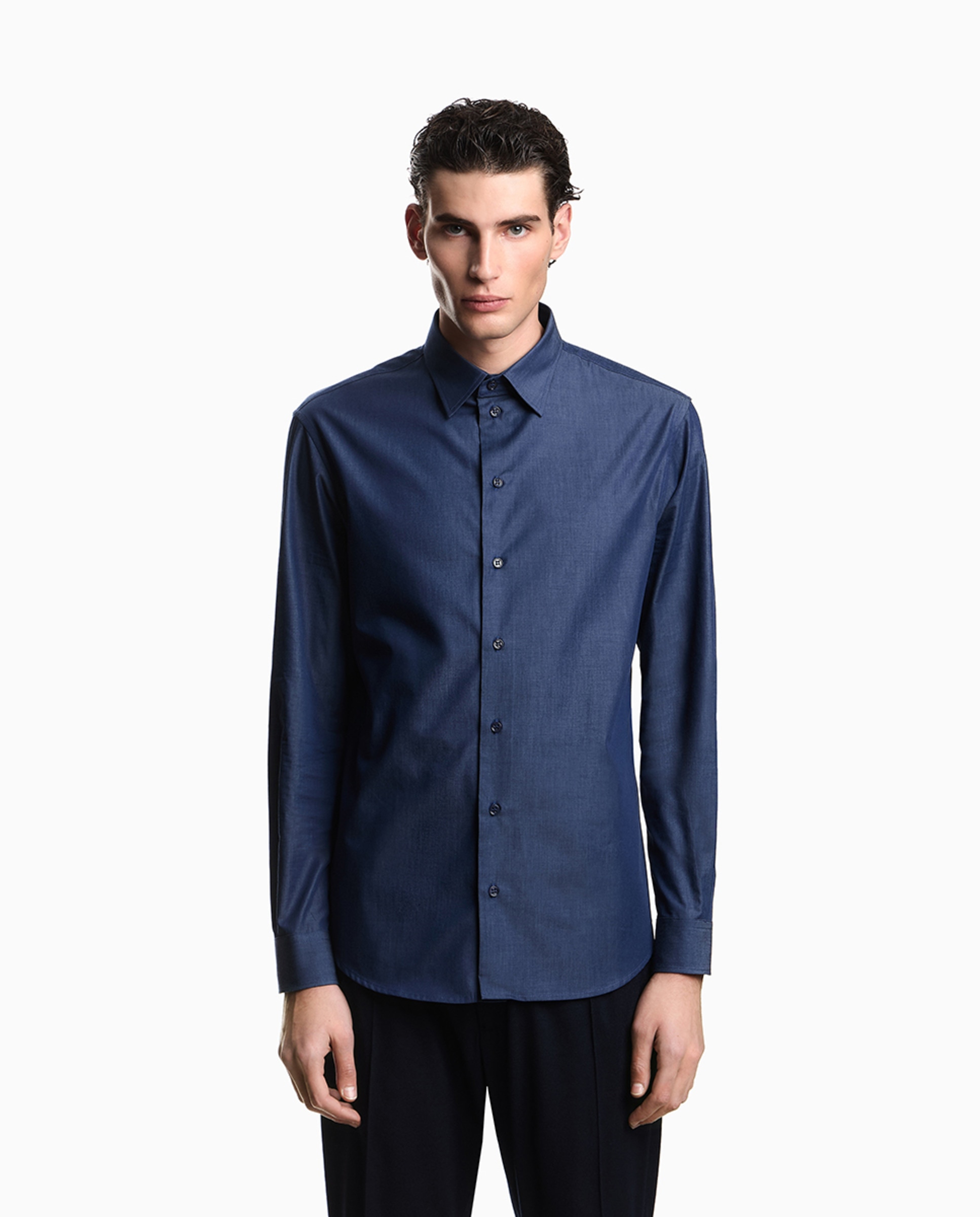 Imagem 0 de Camisa de Manga Comprida Chambray