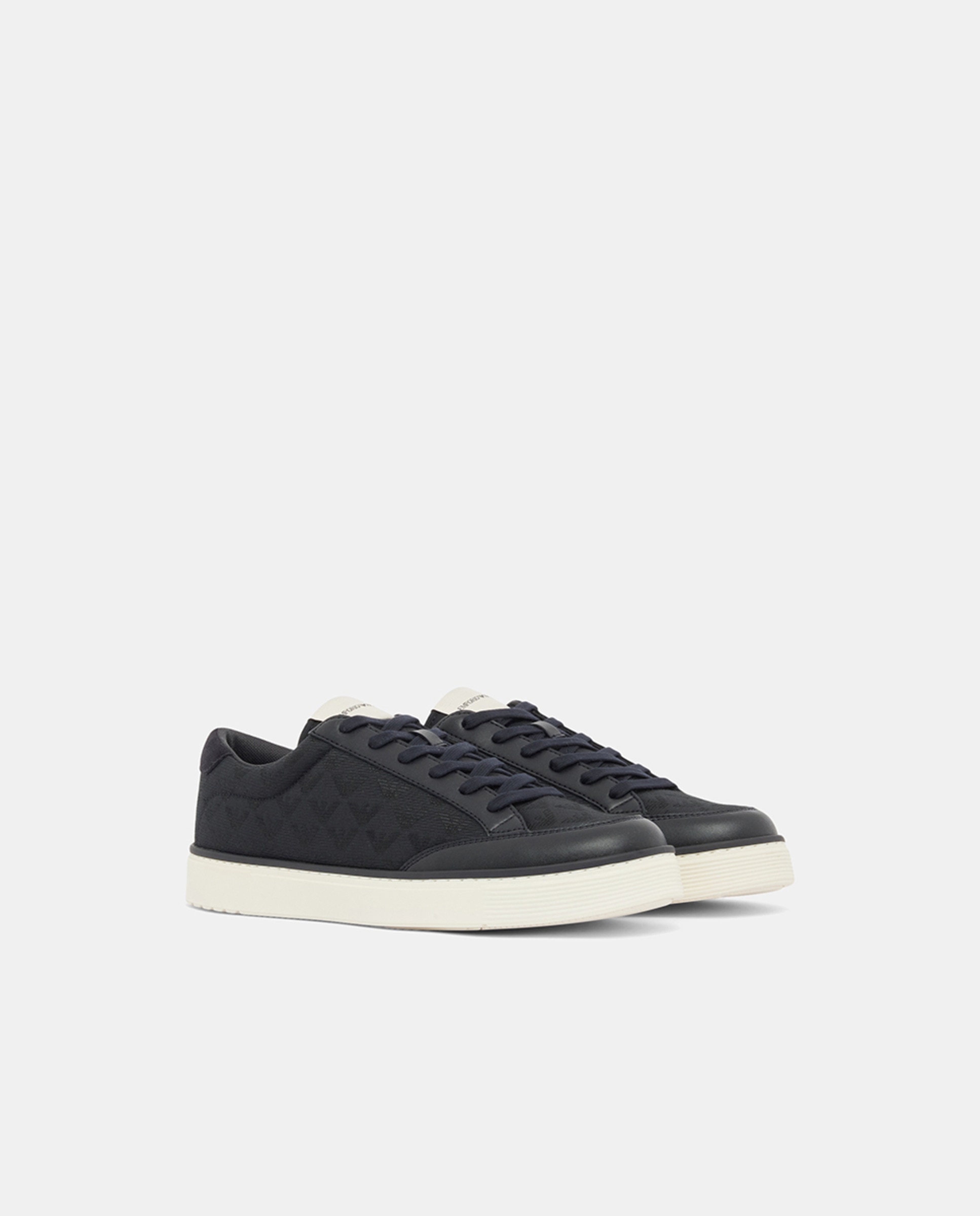 Sapatilhas com Jacquard a Condizer Azul-marinho-3