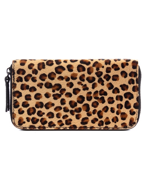 Imagen 0 de Stella cartera mujer. Piel auténtica Cavallino Leopardo pq.