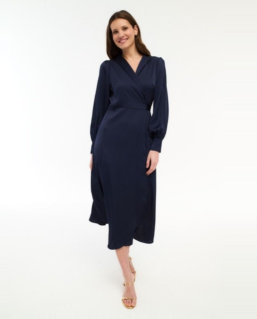 Imagem 0 de Vestido comprido acetinado