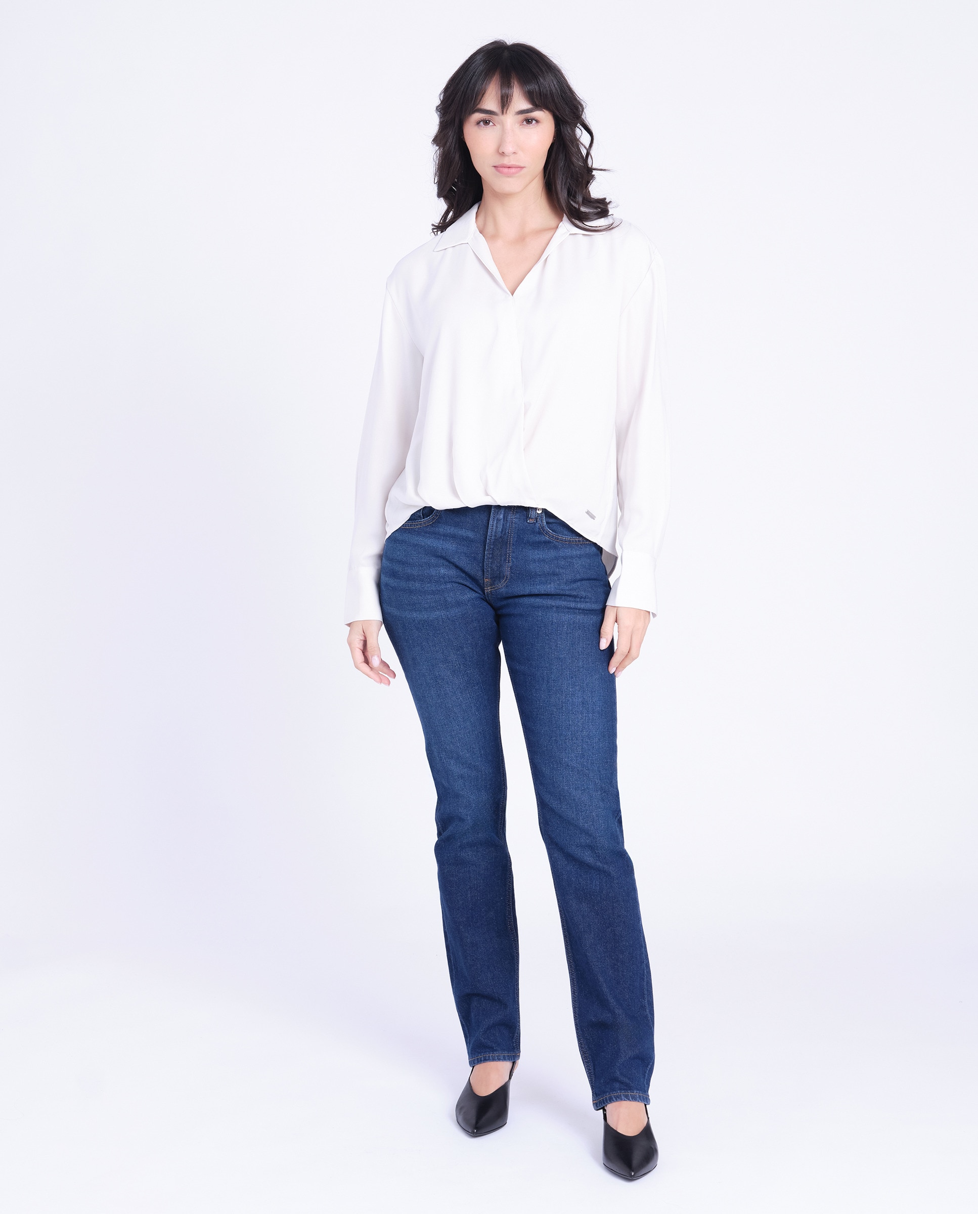 Blusa de Crepe Branco-3