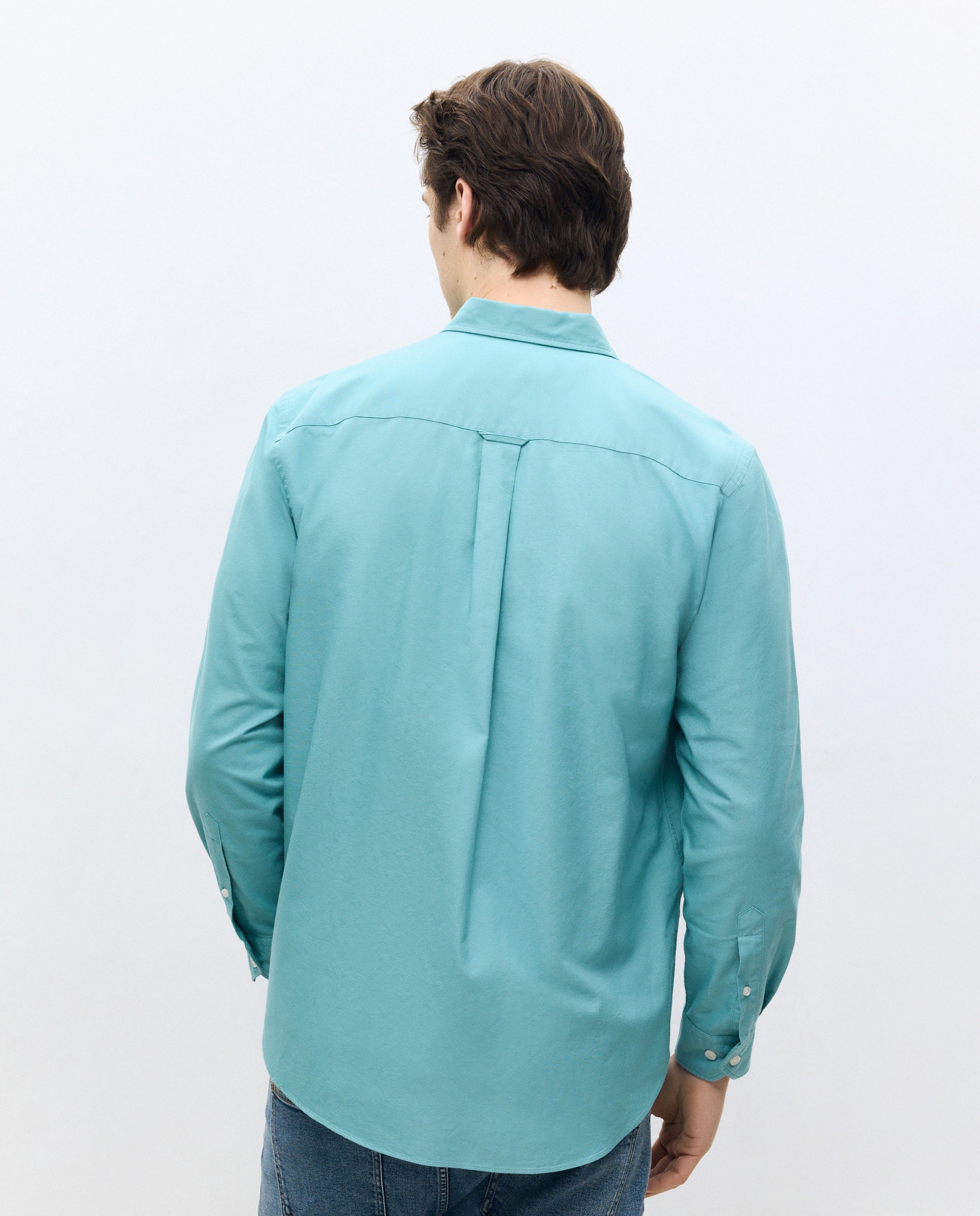Camisa Casual Oxford Lisa Classic Fit Verde-4