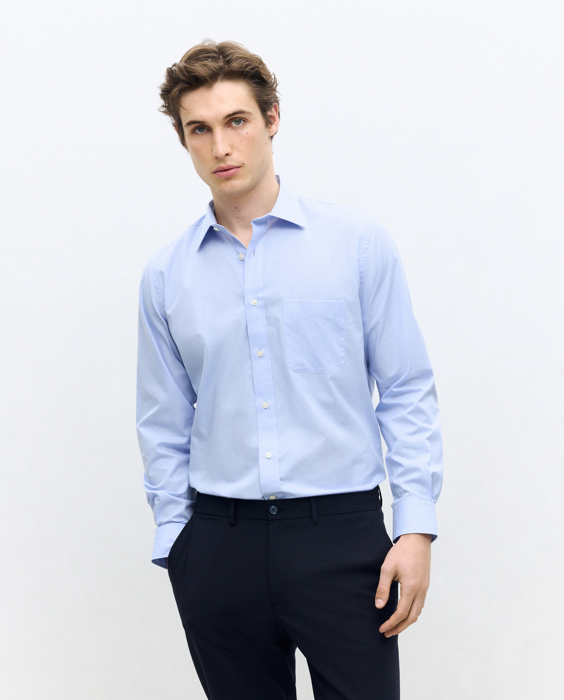 Imagem 0 de Camisa Clássica de Manga Comprida Dobby Classic Fit