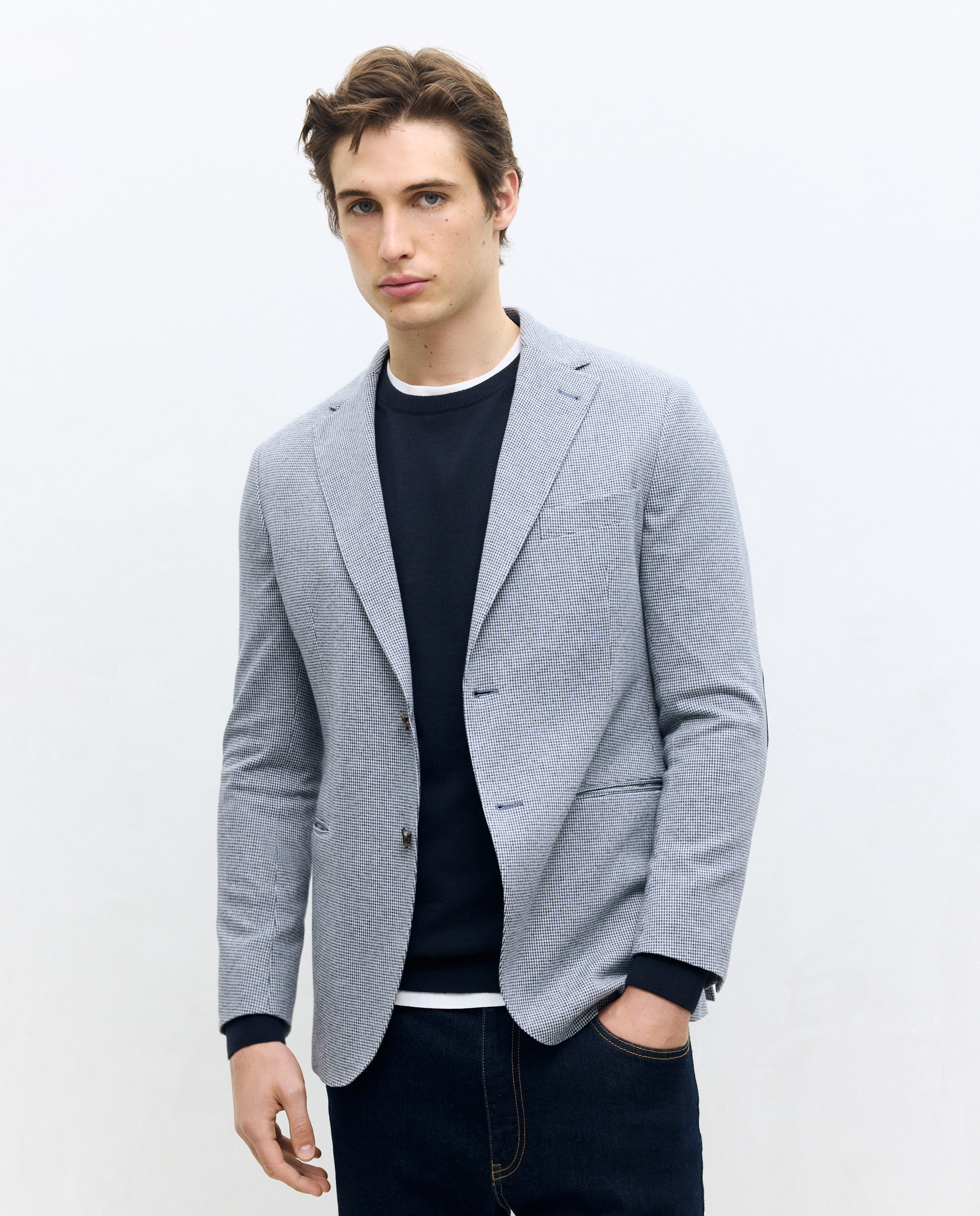 Imagem 0 de Casaco de Malha com Pied-de-Poule