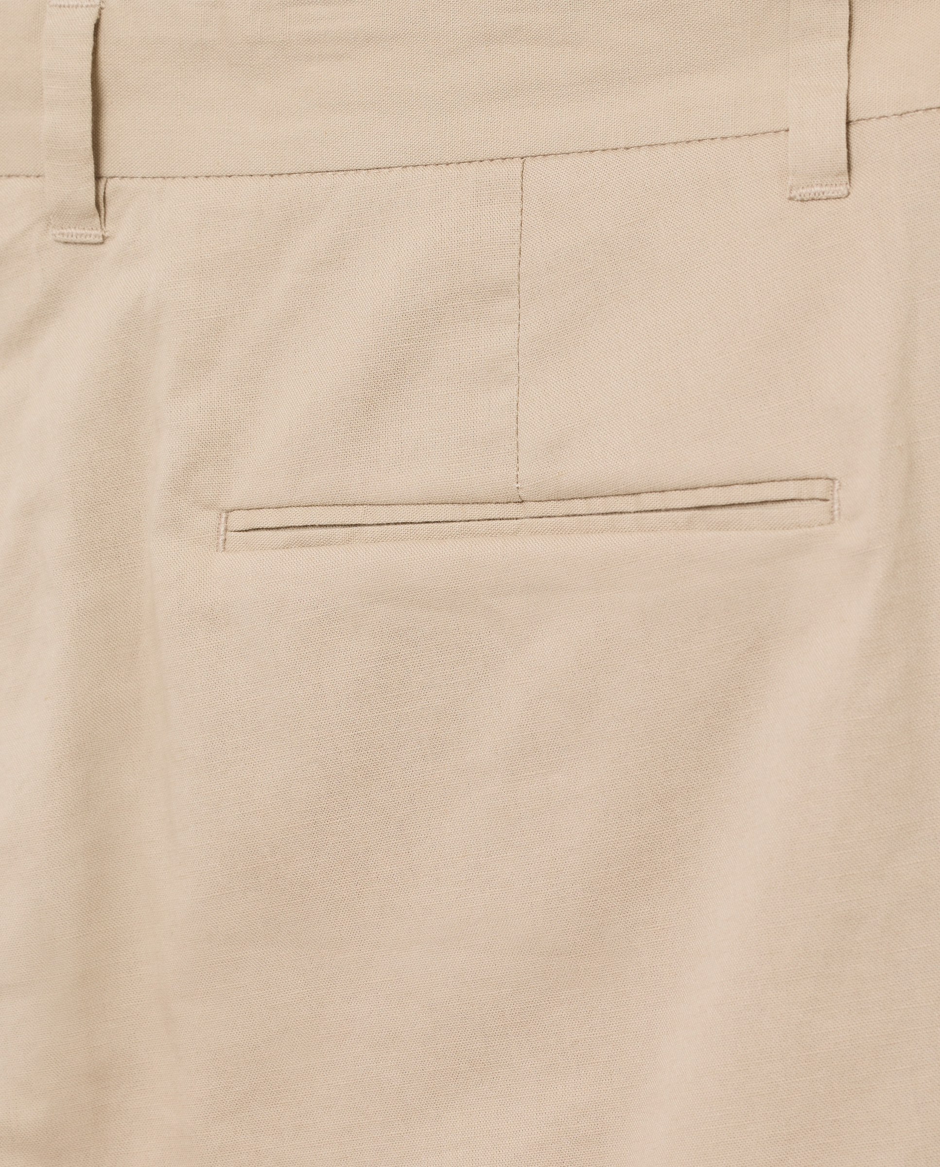 Pantalón hombre chino con lino 730 Camel-5