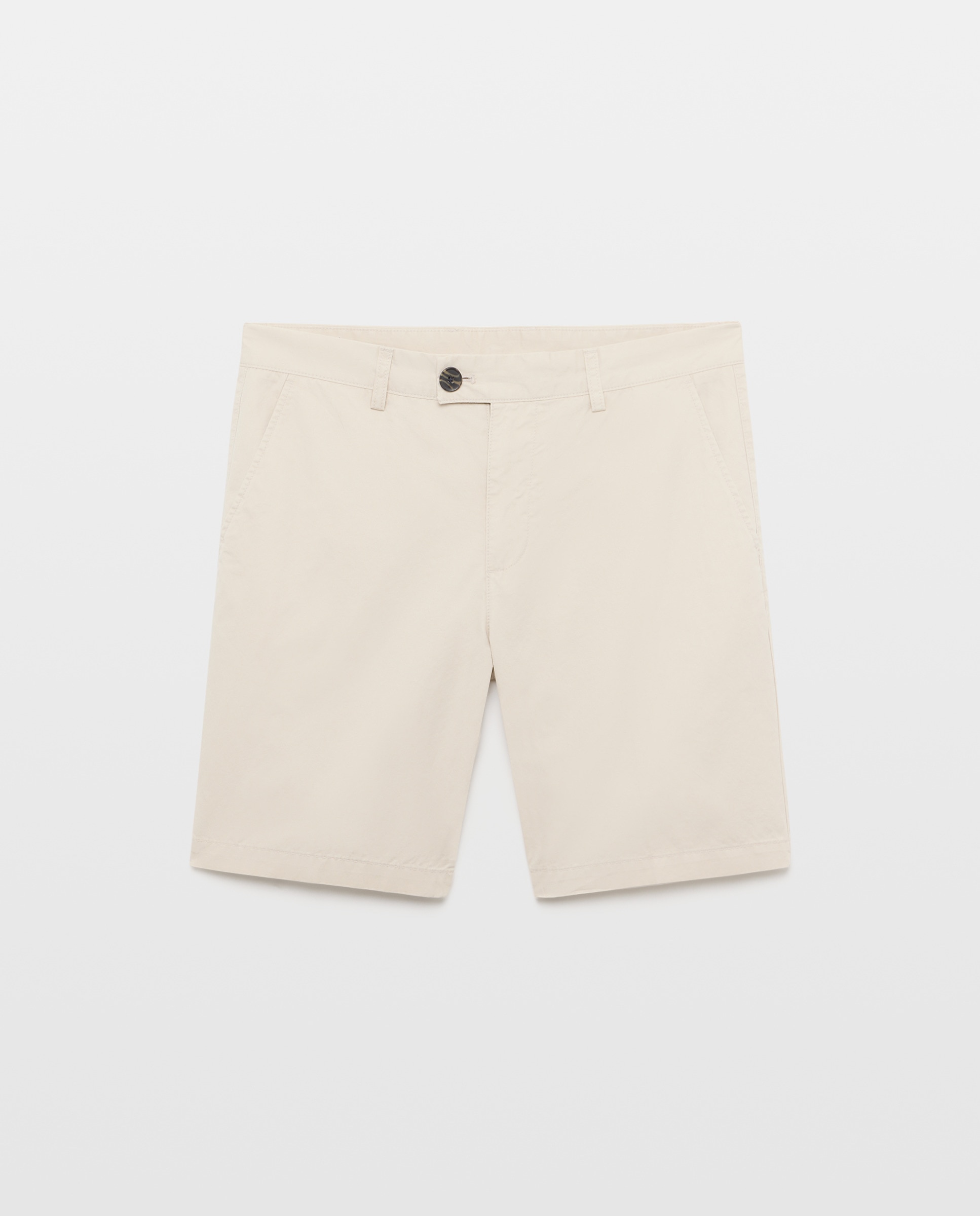 Bermuda hombre chino basico Visón claro-4