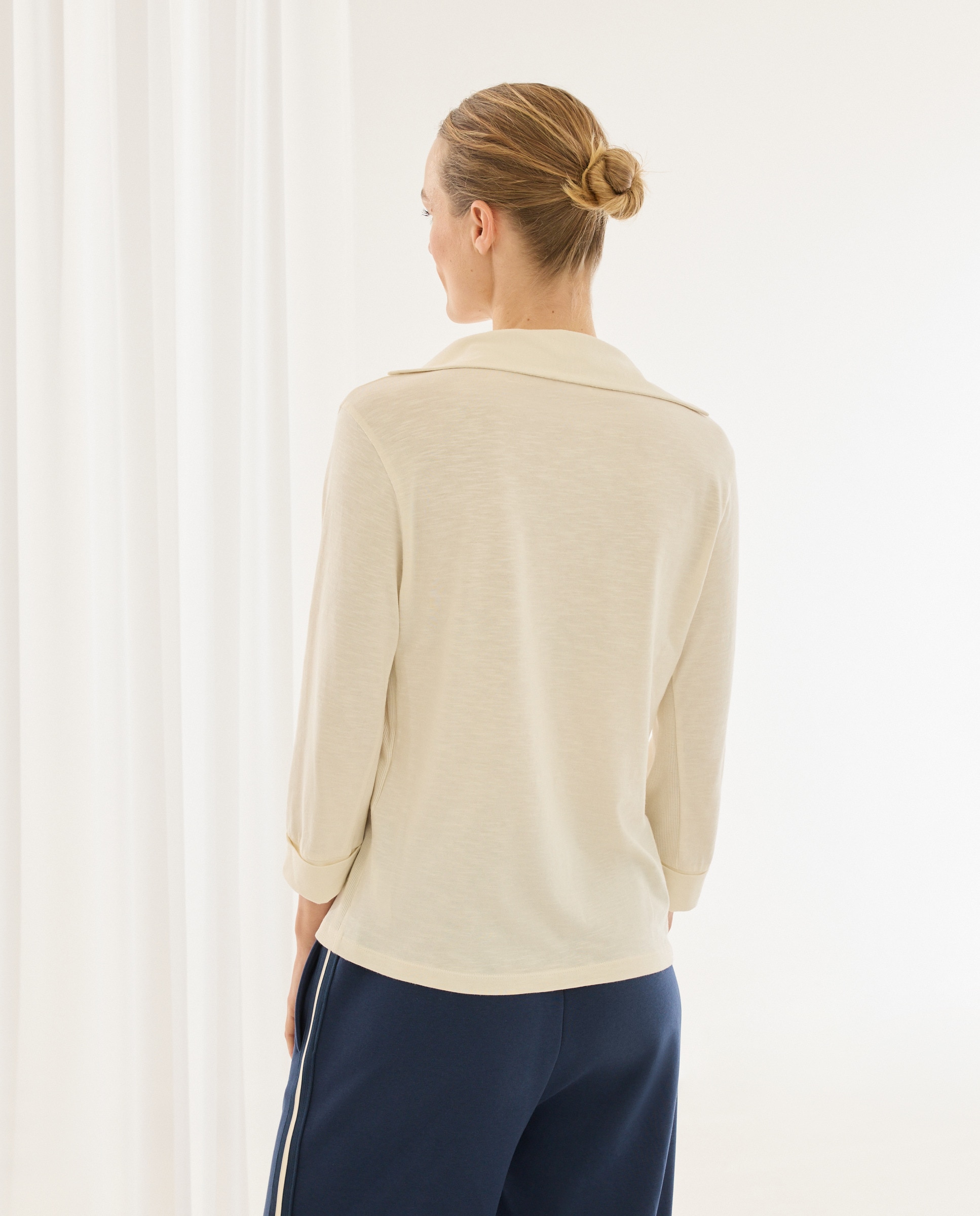 Sobrecamisa Lisa com Bolsos 120 Cru-3