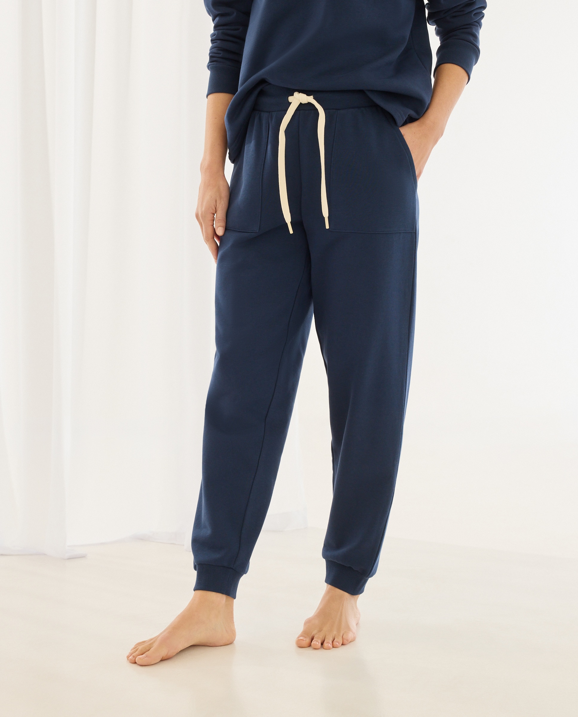 Joggers com Bolsos Azul-marinho-2