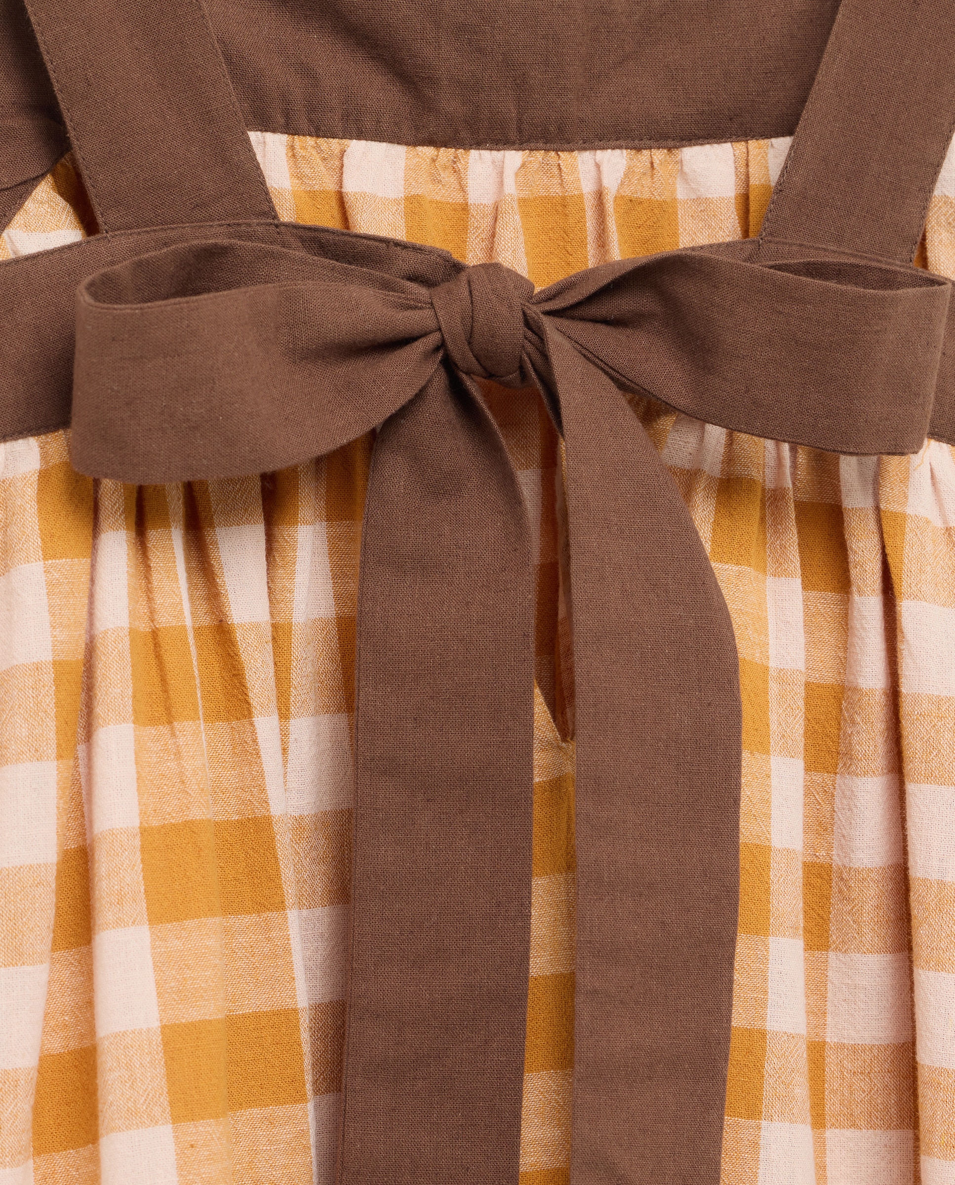 Vestido de mujer de cuadros con tirantes a contraste Rosa-5