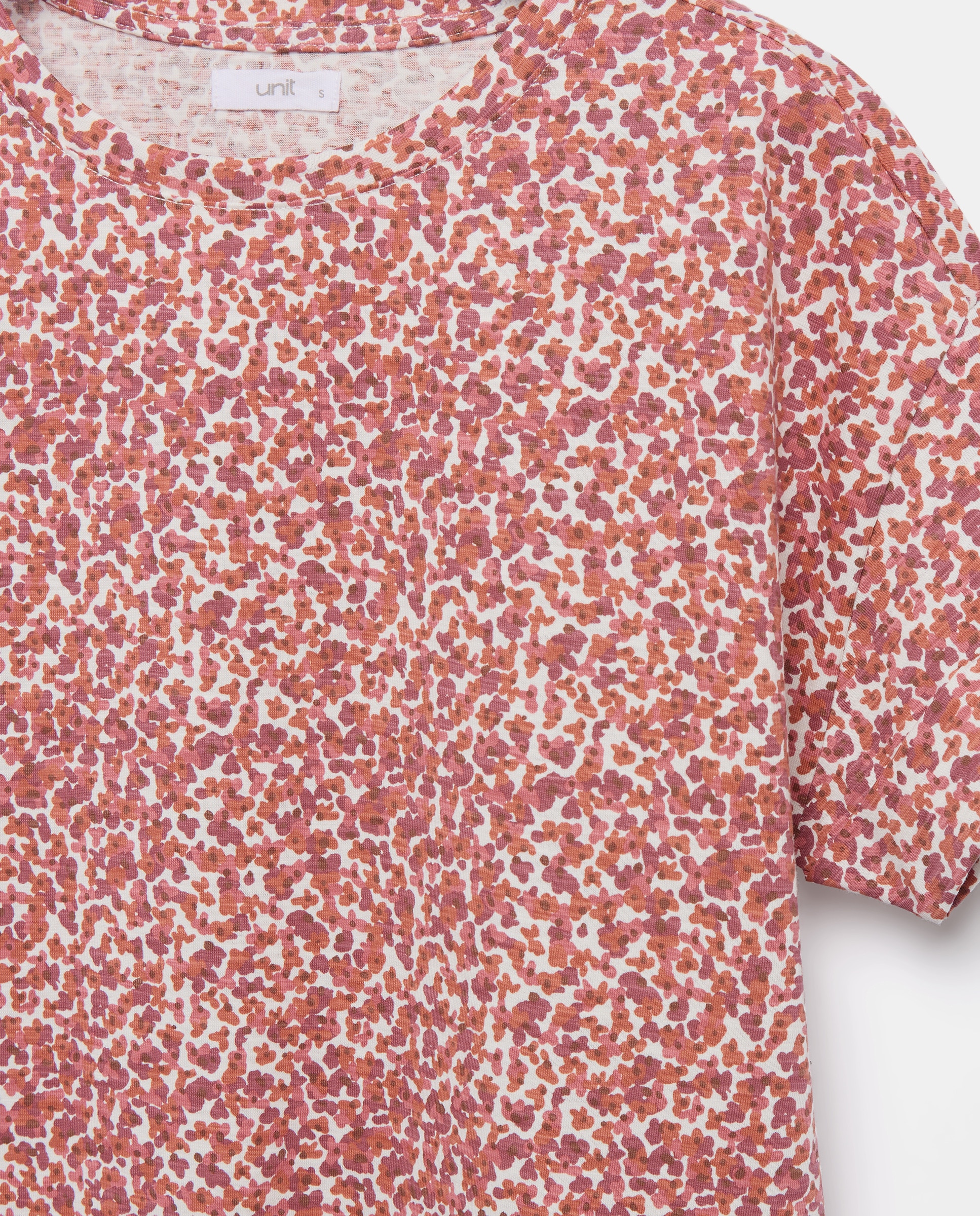 Camiseta estampada de mujer cuello caja Multicolor-5