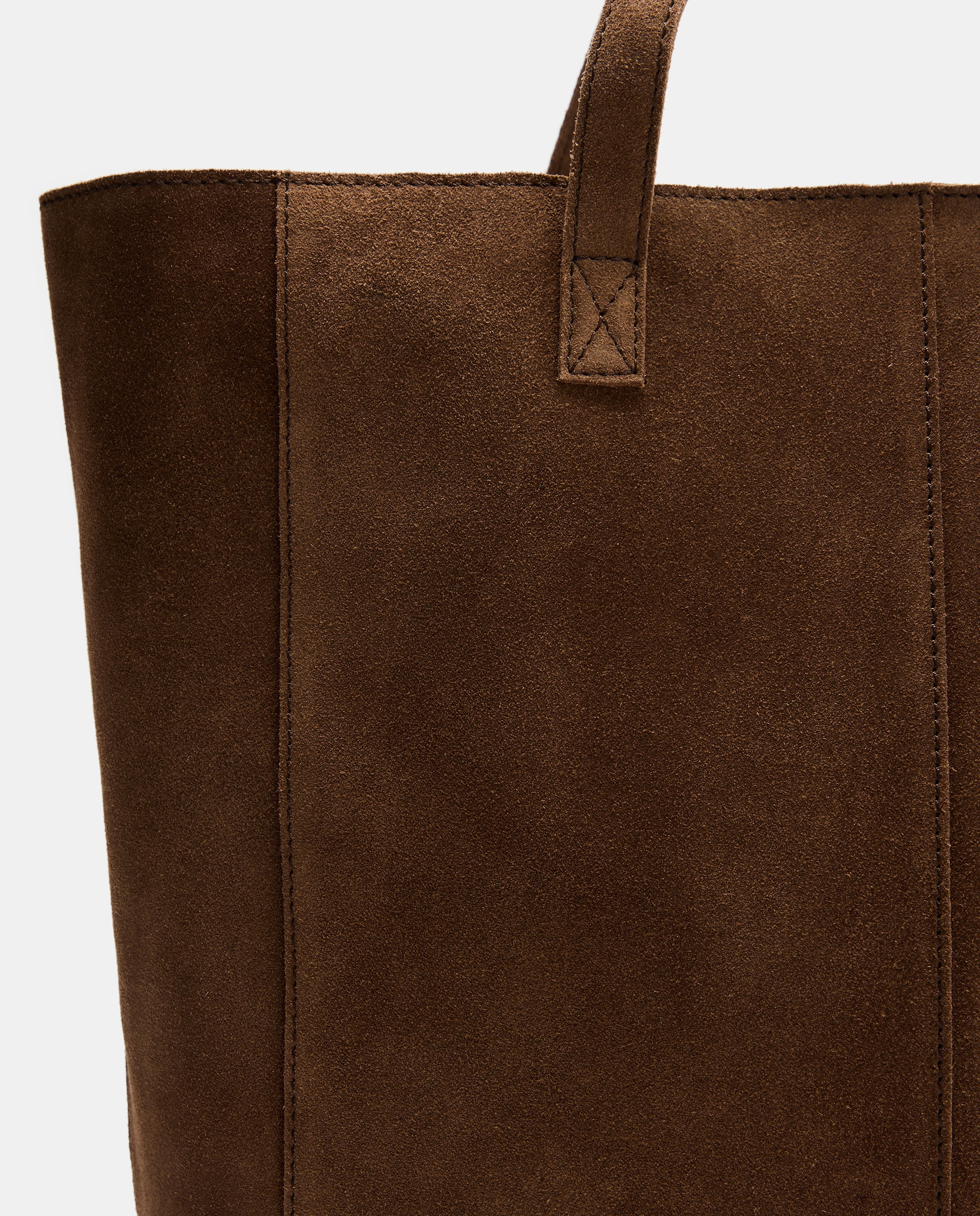 Bolso mujer shopper piel Marrón-4