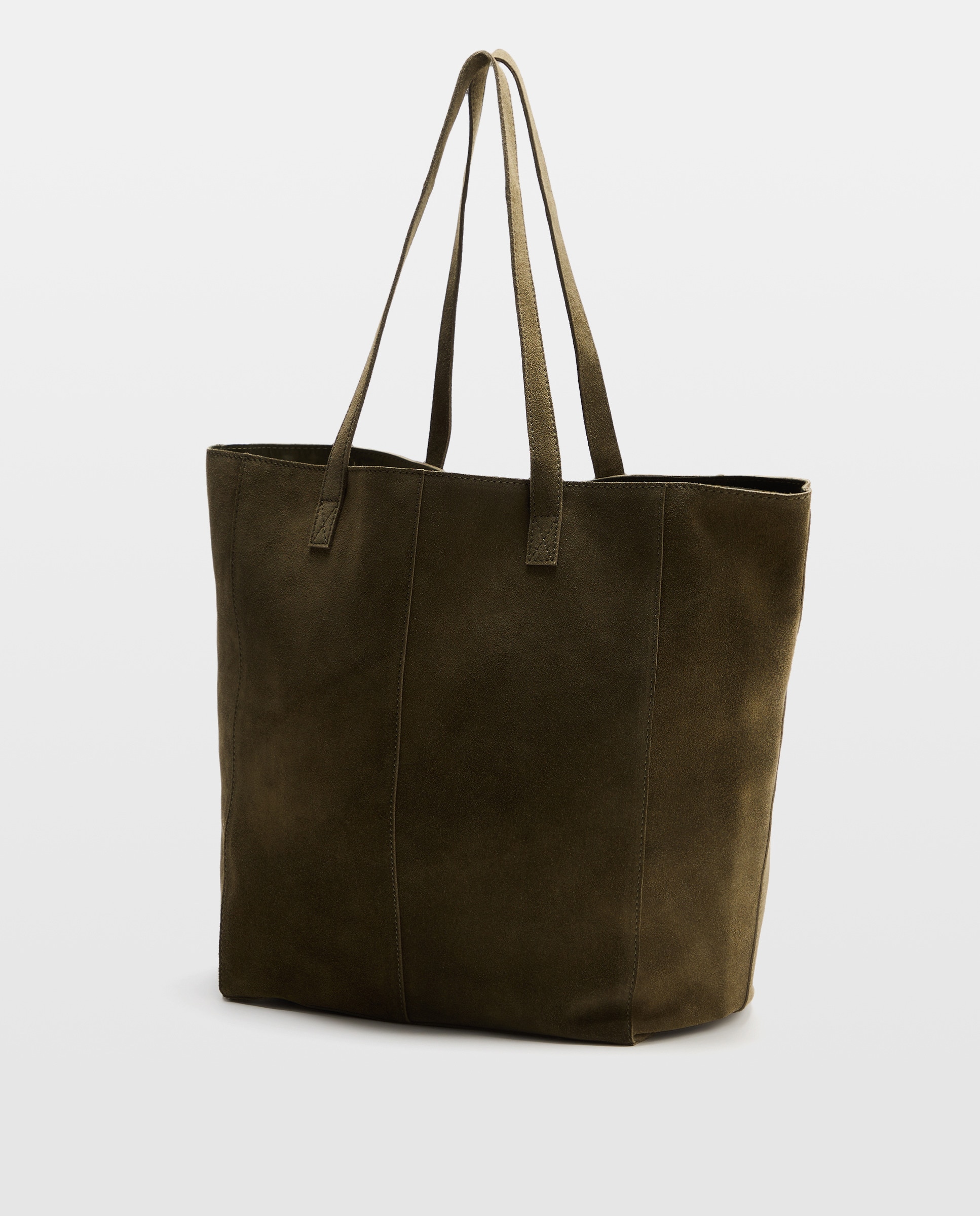 Bolso mujer shopper piel 520 Kaki-2