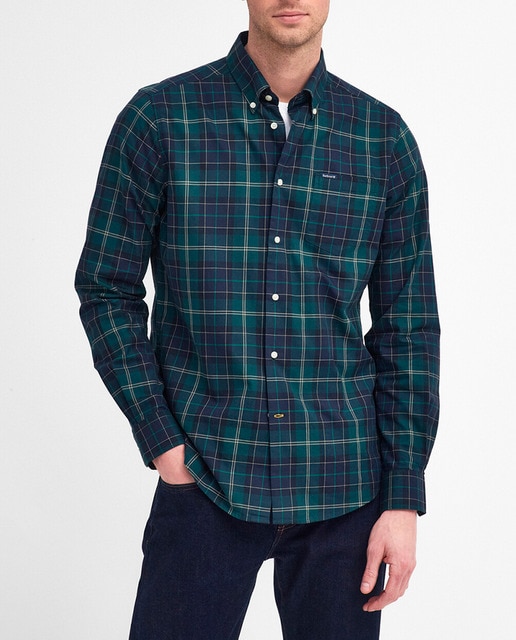 Imagen 0 de Camisa de hombre de manga larga y diseño de cuadros