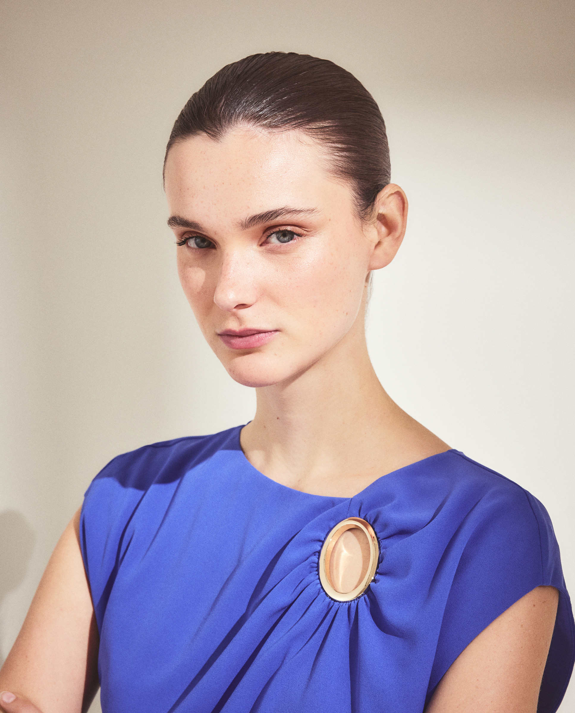 Vestido sem Mangas com Argolas 400 Azul-4