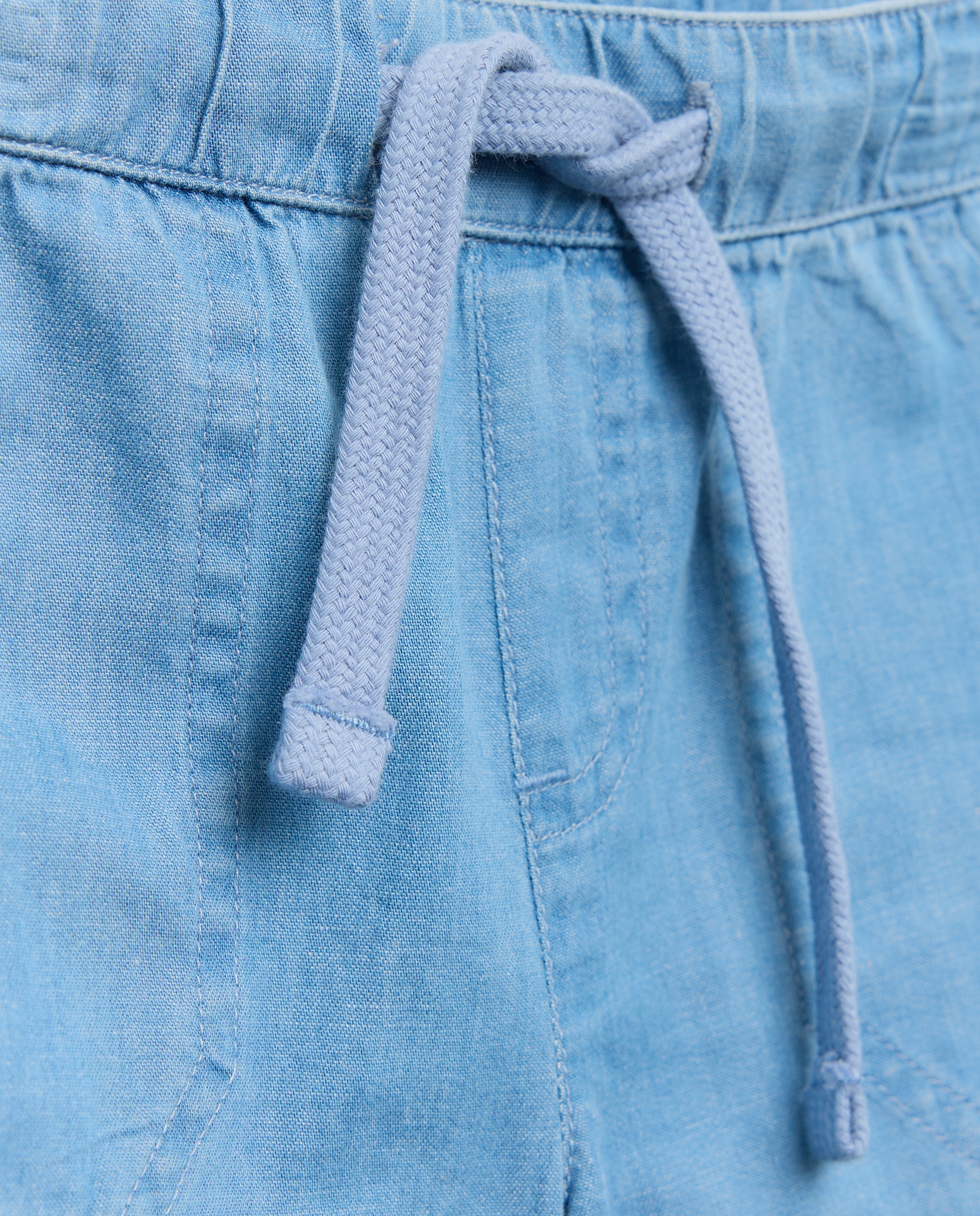 Bermuda de bebé denim ligero Cerúleo-3