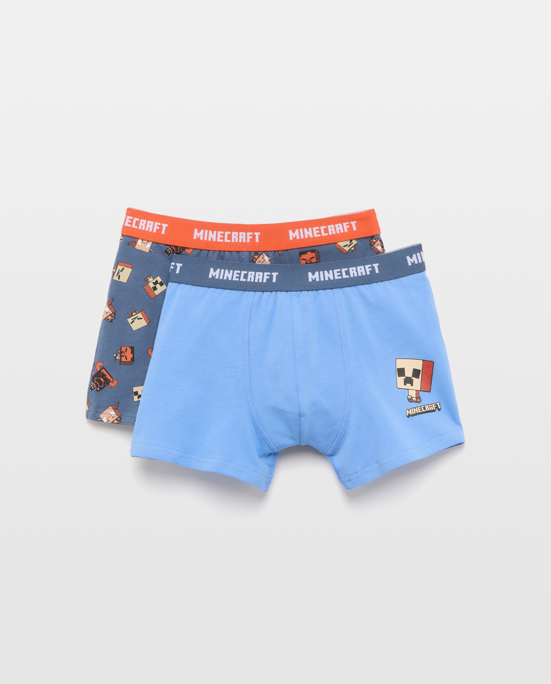 Pack de 2 Boxers Minecraft Azul-marinho-1